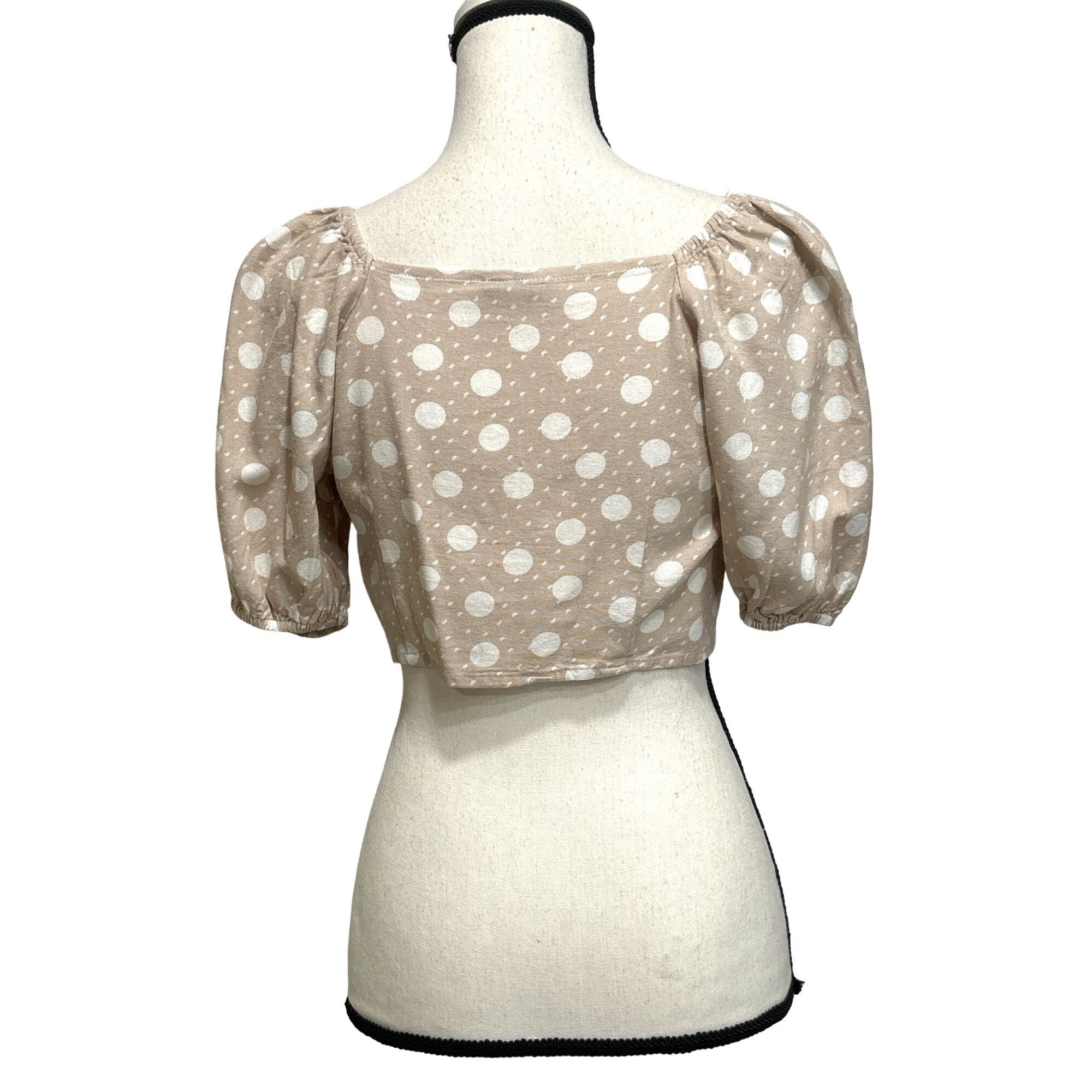 Other Vero Moda Women's Jesmilo Short Sleeve Crop Top In Silver Li Size XS / US 0-2 / IT 36-38 - 4 Thumbnail