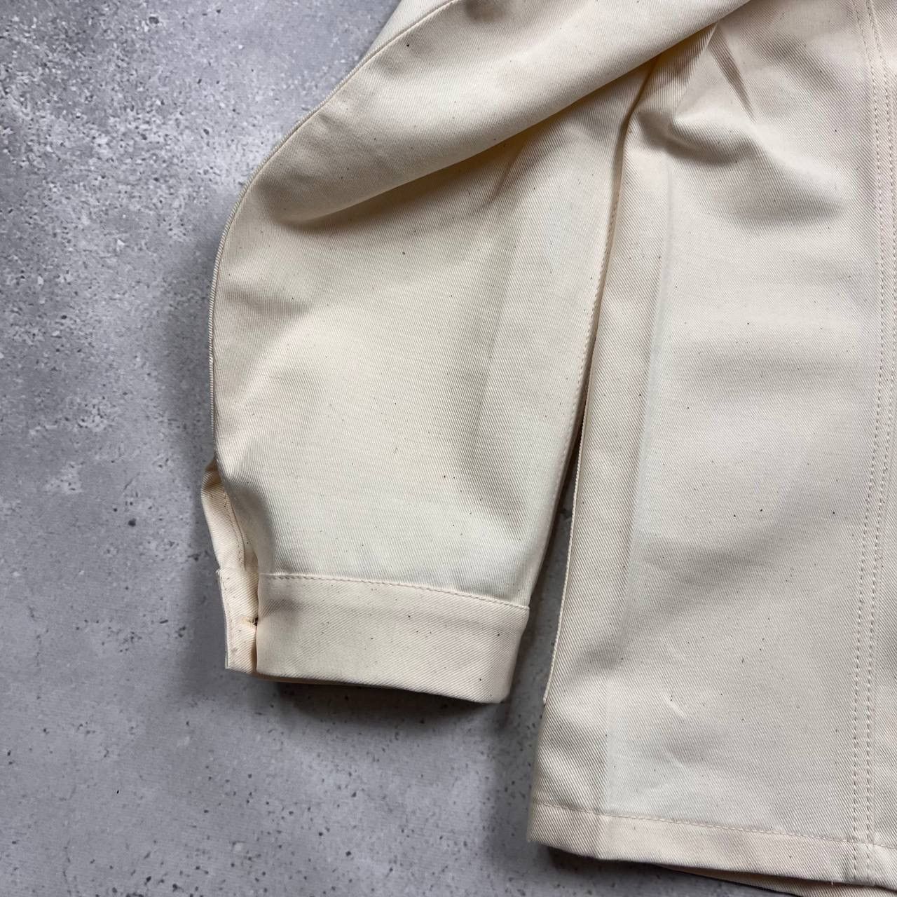 Le Laboureur Vintage 70s 80s Work 4-Pocket Chore Jacket Beige Size 50 Size US M / EU 48-50 / 2 - 18 Thumbnail