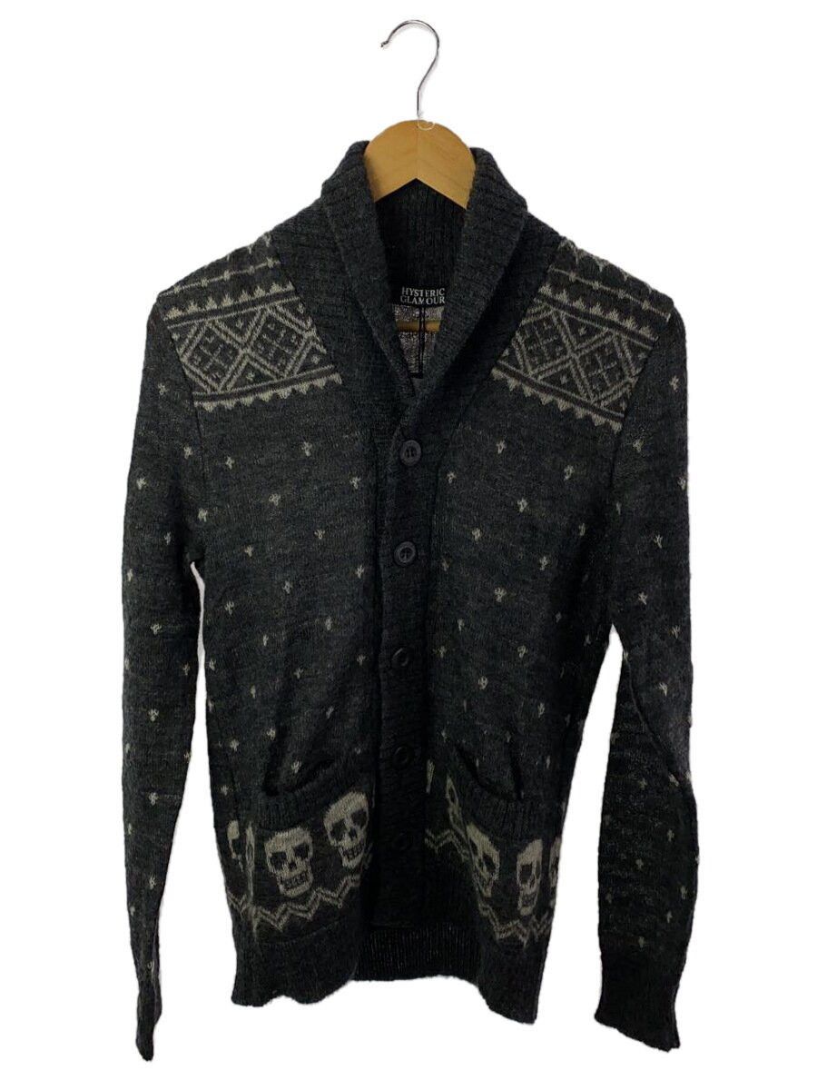 Hysteric Glamour Hysteric Glamour Snow Skul Jacquard Mohair Cadigan Grey Size US M / EU 48-50 / 2 - 1 Thumbnail