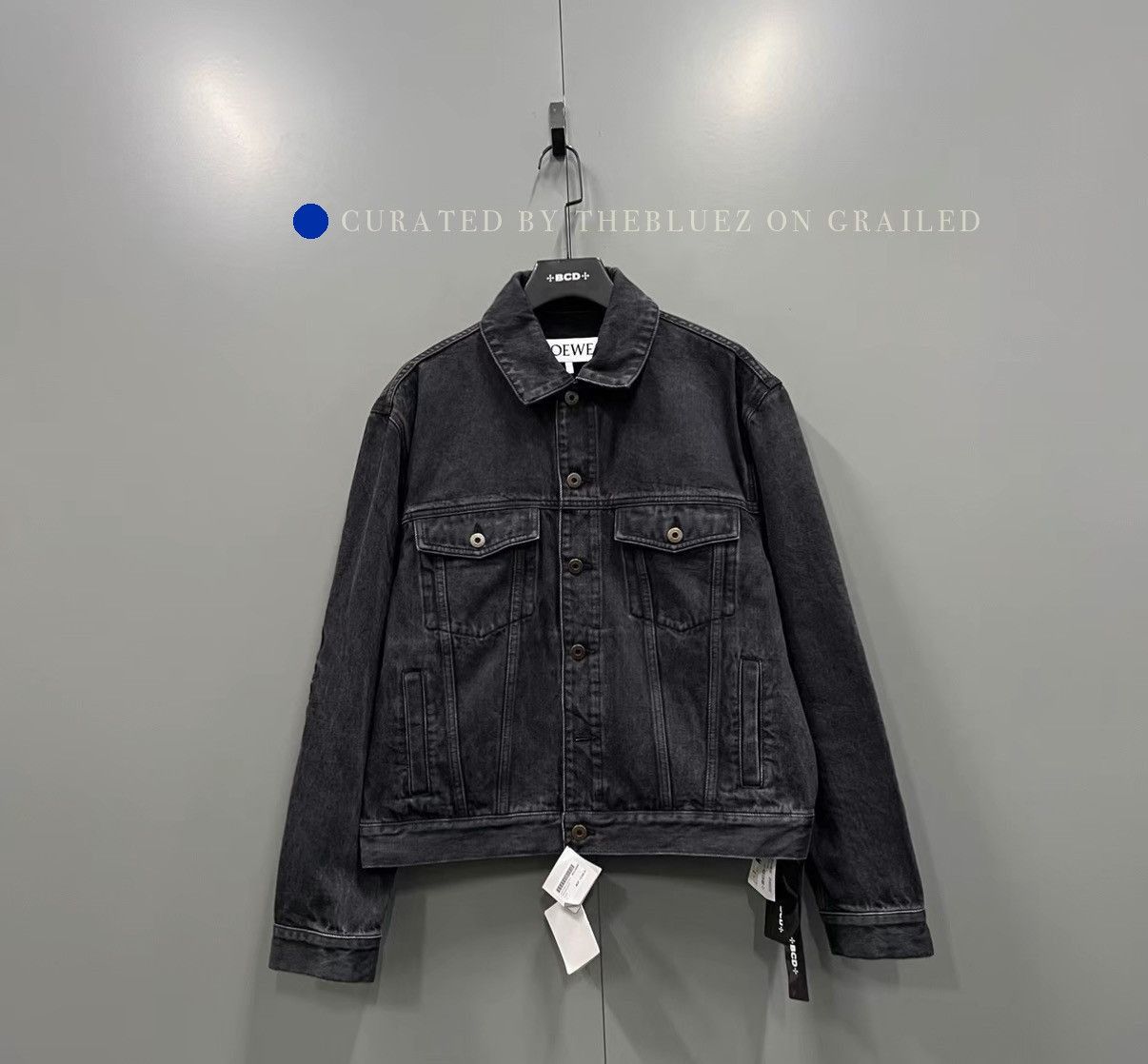 Loewe Washed Lapel Denim Jacket from 2025 Runway Collection Size US M / EU 48-50 / 2 - 1 Thumbnail