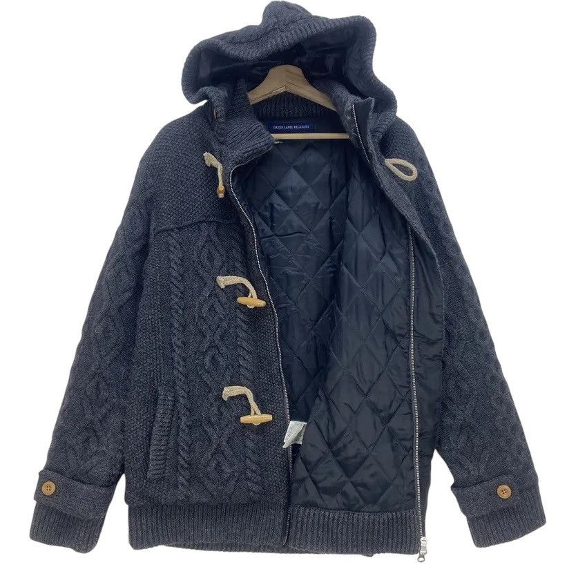 Japanese Brand × United Arrows Green Label Relaxing United Arrows Cable Knit Duffle Coat Size US S / EU 44-46 / 1 - 3 Thumbnail