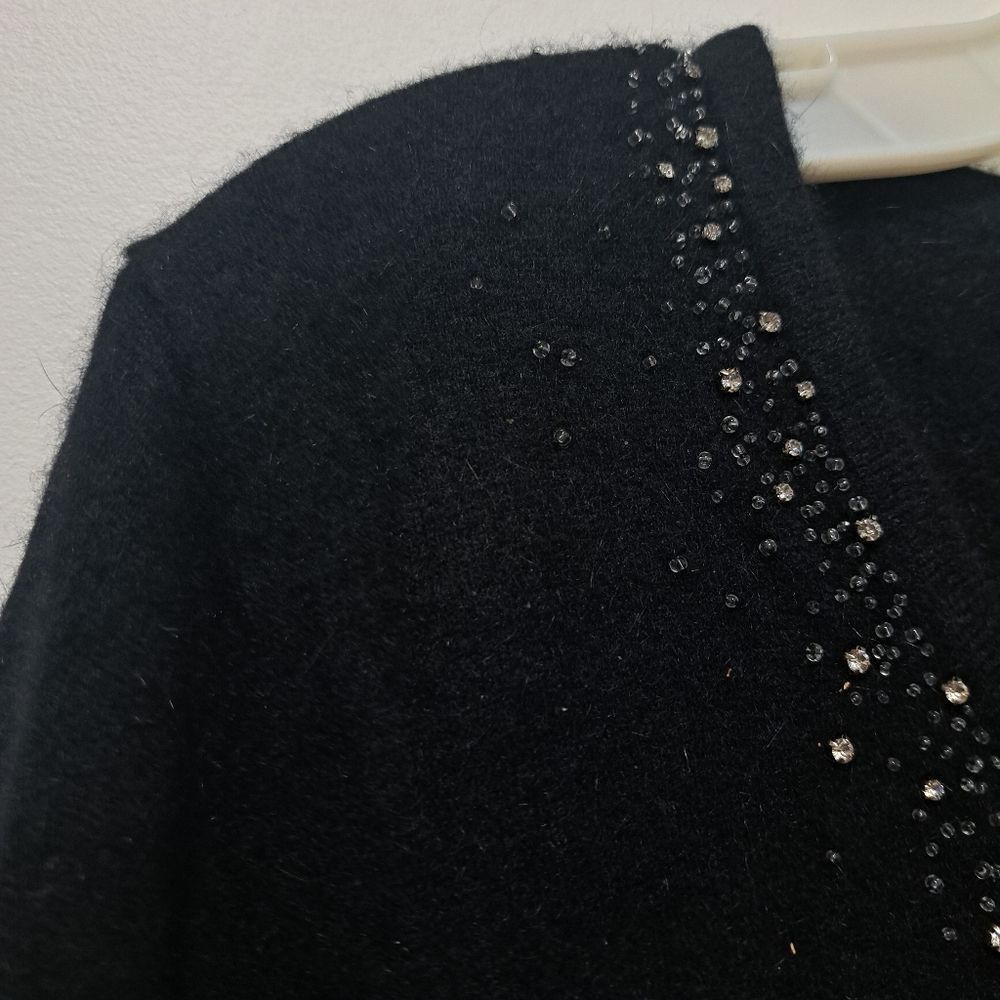 Other Avalin Angora Rhinestones Embellished Y2K Cardigan Gothic Sw Size L / US 10 / IT 46 - 8 Thumbnail