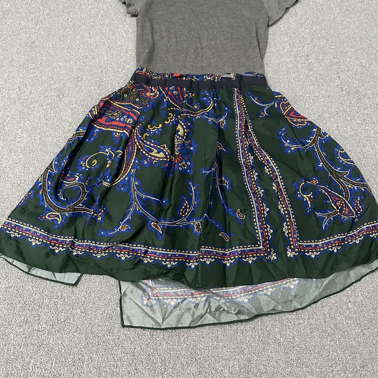Sacai Sacai - Paisley Scarf T-shirt dress Size S / US 4 / IT 40 - 7 Thumbnail