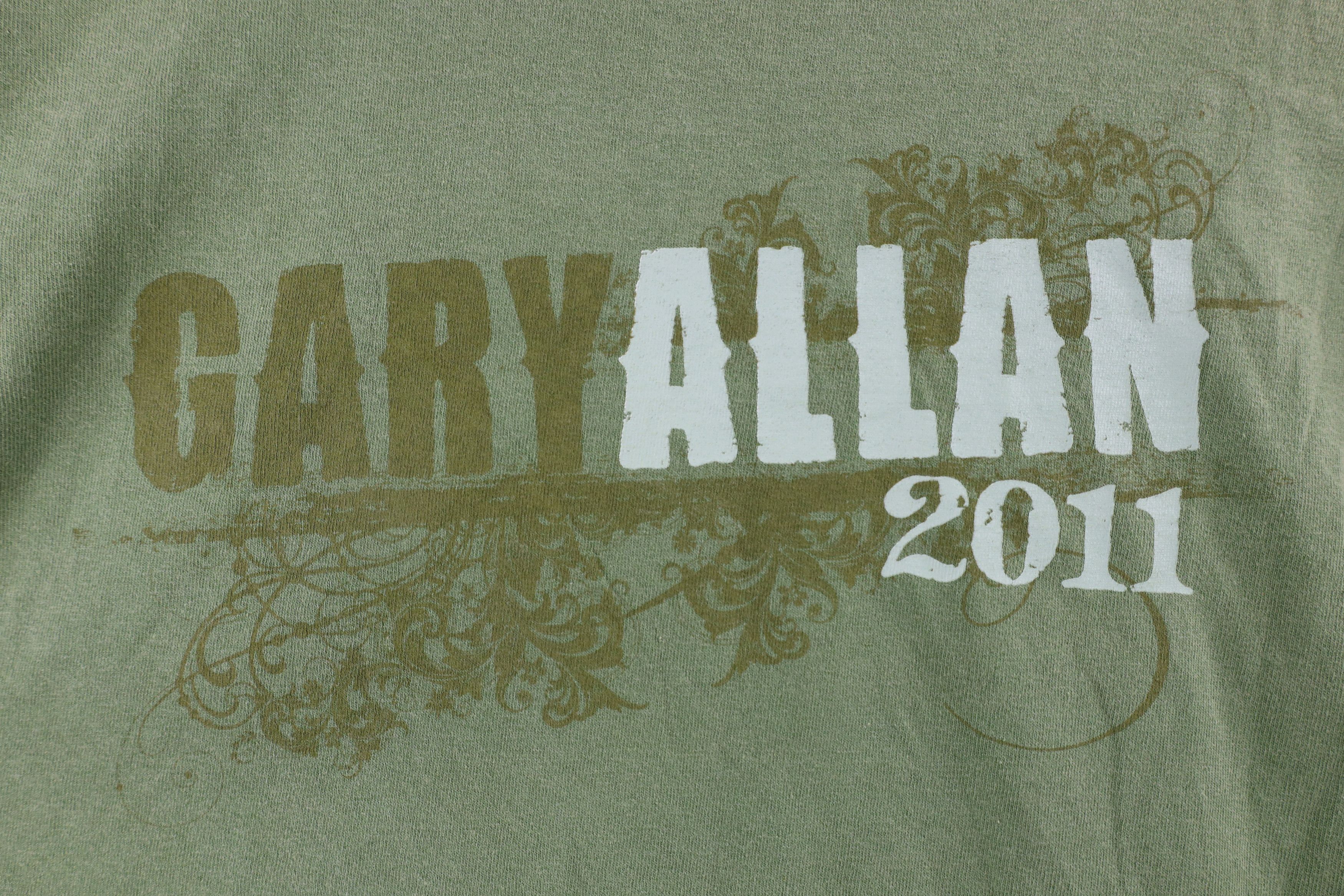Vintage Vintage Y2K 2011 Tour Gary Allan Band Short Sleeve T-Shirt Size US L / EU 52-54 / 3 - 8 Thumbnail