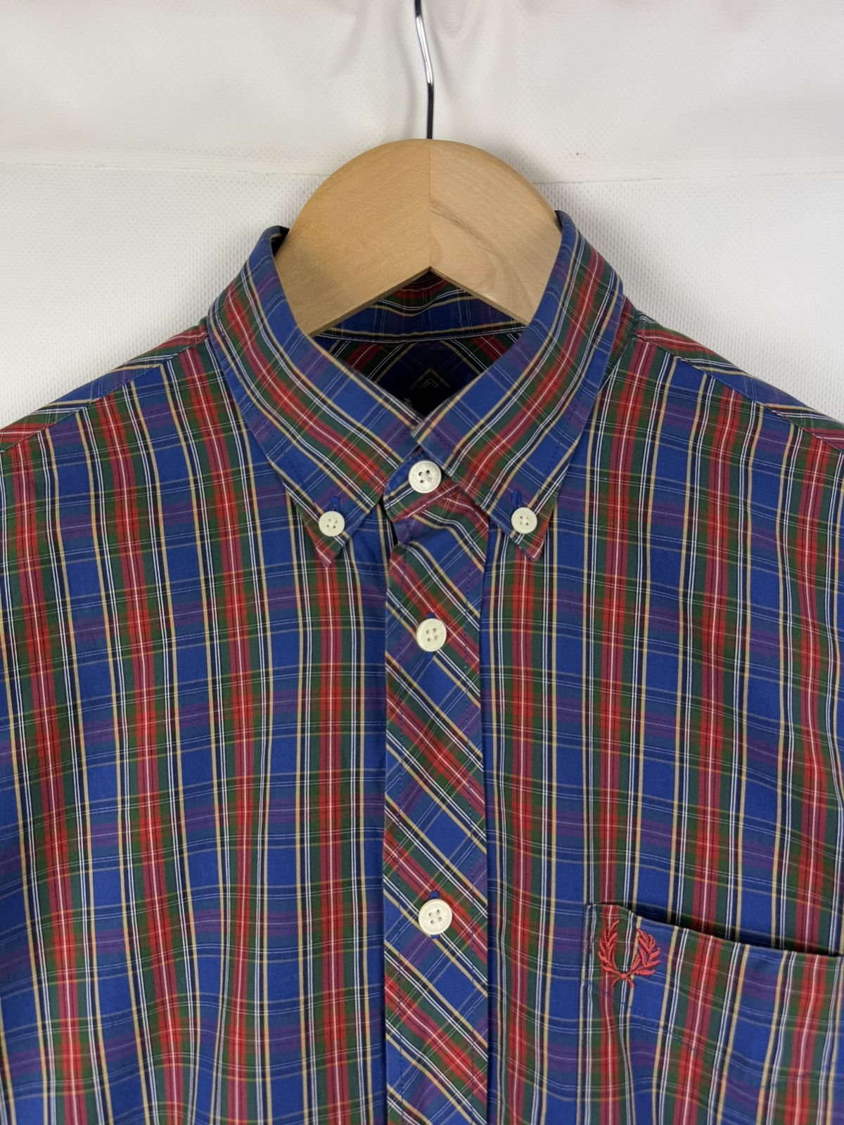 Fred Perry Fred Perry Casual Long Sleeve Checked Plaid Button Up Shirt Size US S / EU 44-46 / 1 - 8 Thumbnail