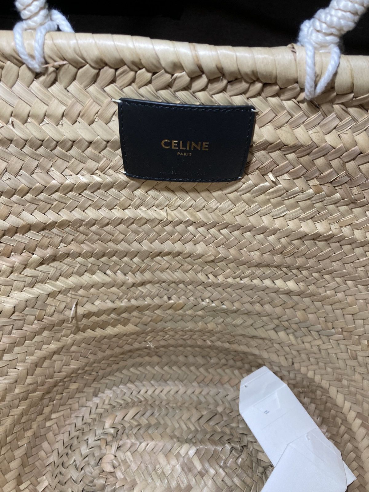 Celine SS20 Celine Oversized UH HUH Straw Beach Bag 2020 Hedi Art Size ONE SIZE - 4 Thumbnail