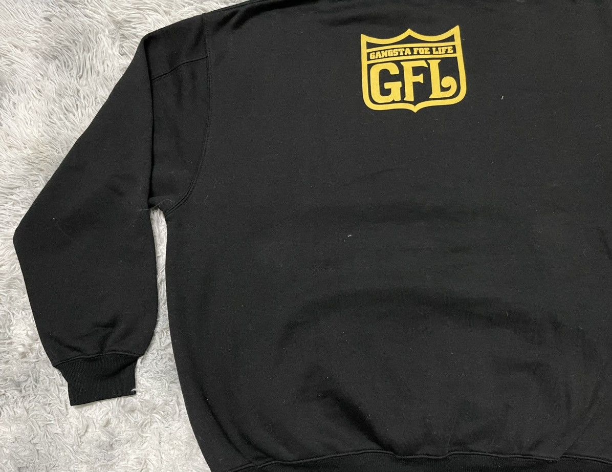 Rap Tees 2000s GANGSTA FOE LIFE SNOOP DOG STYLE CREWNECK Size US XL / EU 56 / 4 - 12 Thumbnail