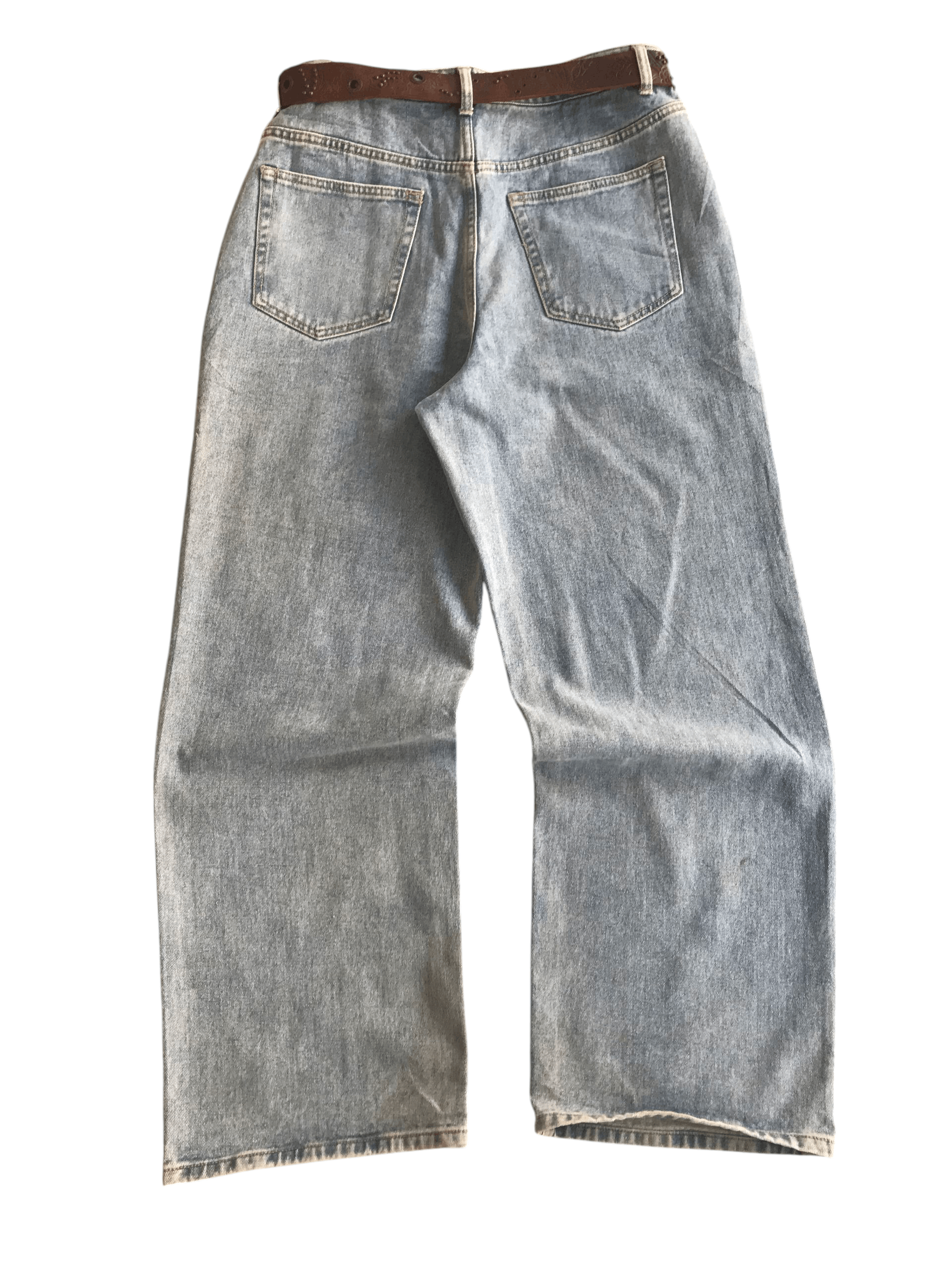 Japanese Brand × MUSINSA × Yohji Yamamoto Musinsa Standard Wide Washed Blue Jeans Size US 34 / EU 50 - 2 Thumbnail