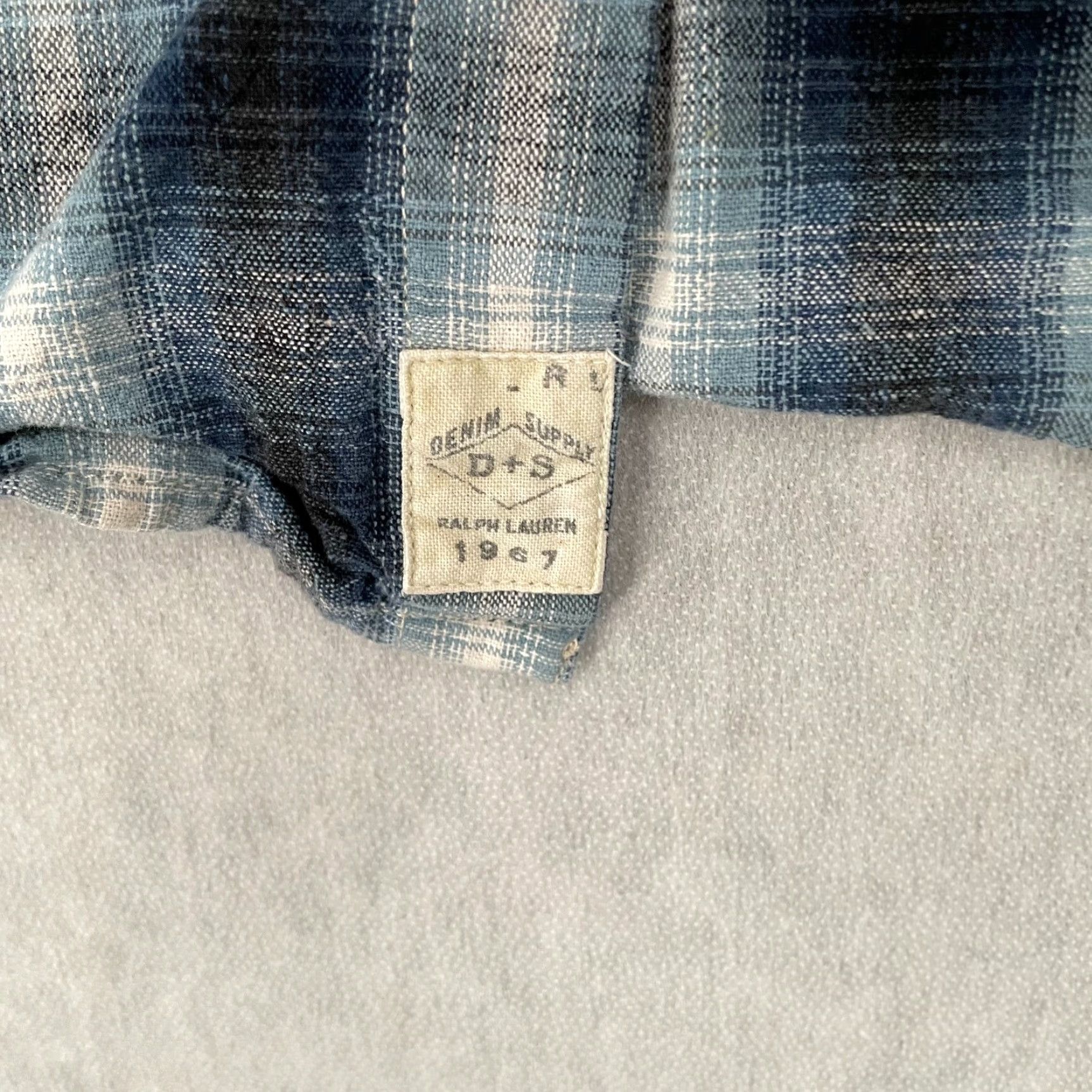 Ralph Lauren Ralph Lauren Denim & Supply Shirt Adult XL Plaid Short Sleeve Button-Up Blue Cotton Mens XL Size US XL / EU 56 / 4 - 5 Thumbnail
