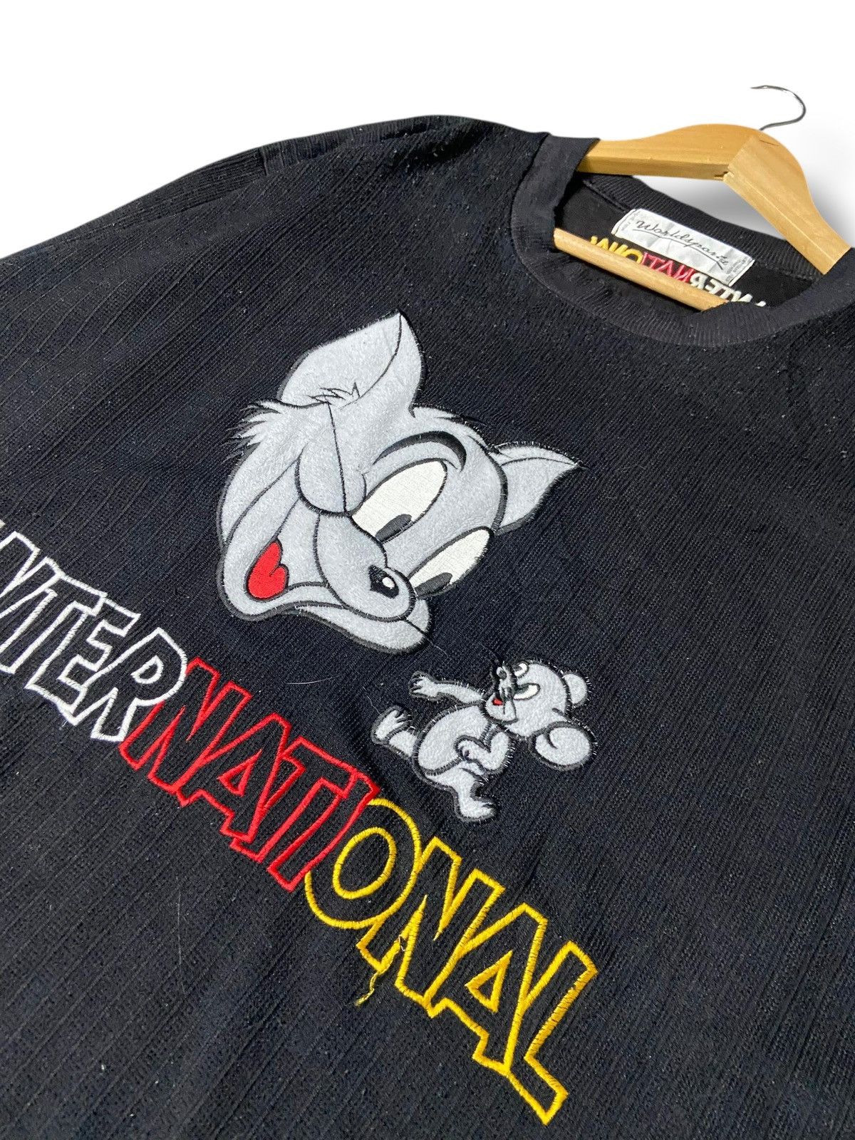Japanese Brand Worldsports Tom & Jerry Embroidered Long Sleeve Tee (161) Size US M / EU 48-50 / 2 - 2 Thumbnail