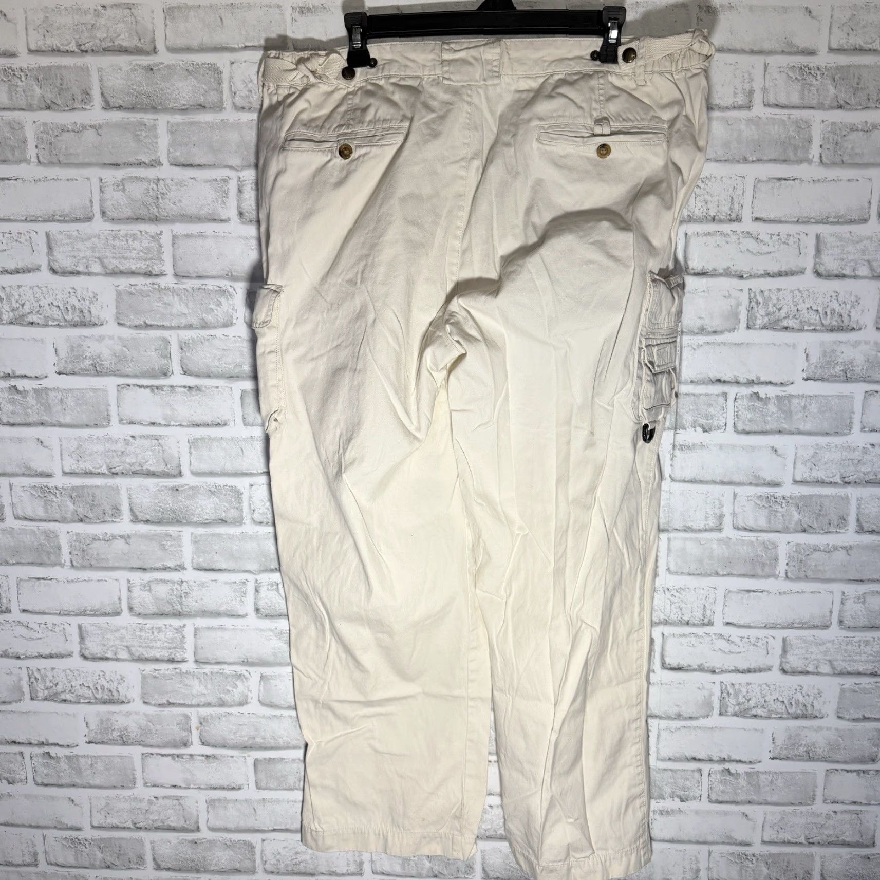 Orvis VINTAGE Orvis Cargo Pants Mens Size 38x29 Beige 100% Cotton Regular Fit Size US 38 / EU 54 - 5 Thumbnail
