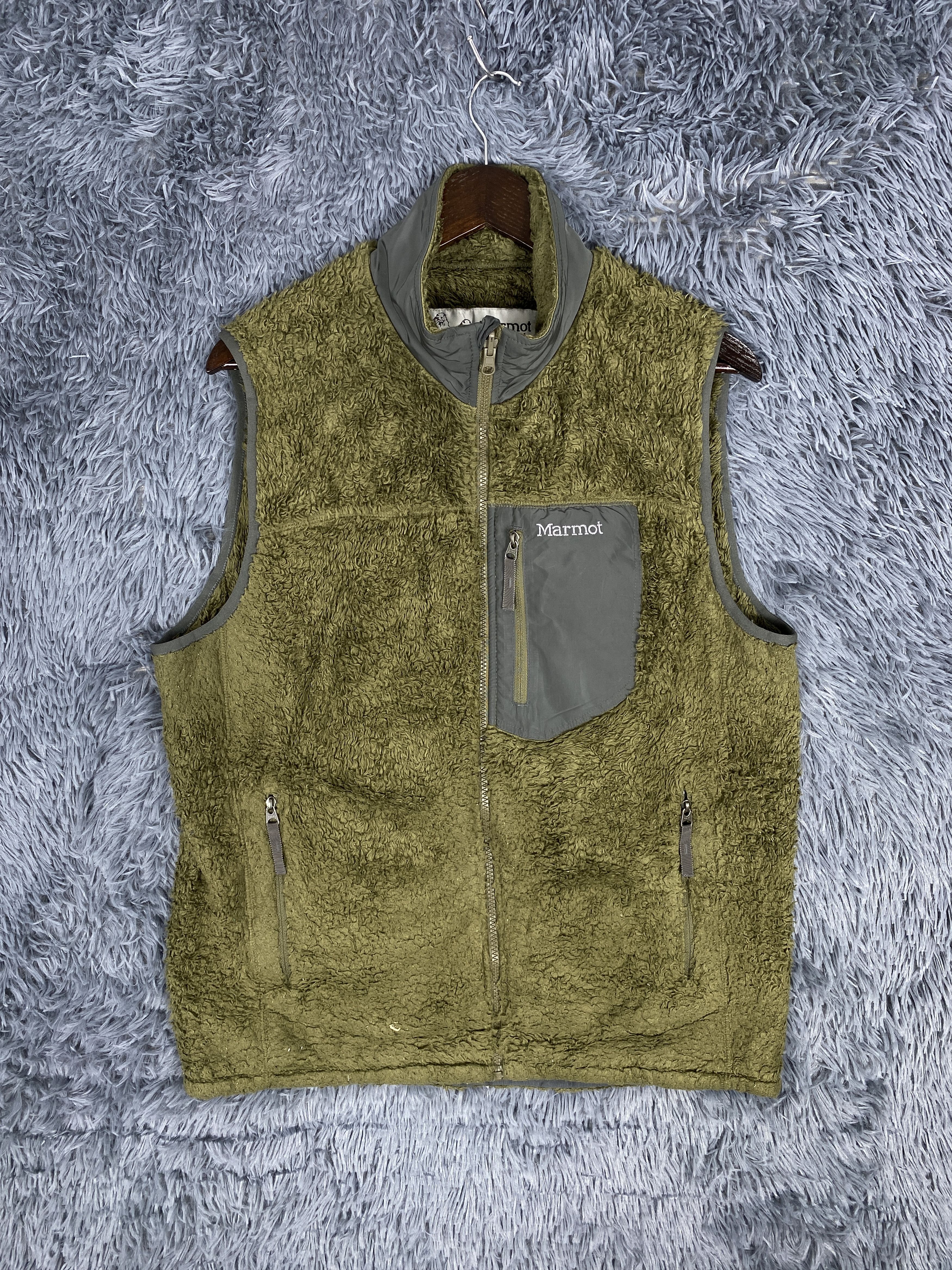 Descente Vintage Descente Marmot Fleece Warm Vest - Size XL Size US XL / EU 56 / 4 - 1 Thumbnail