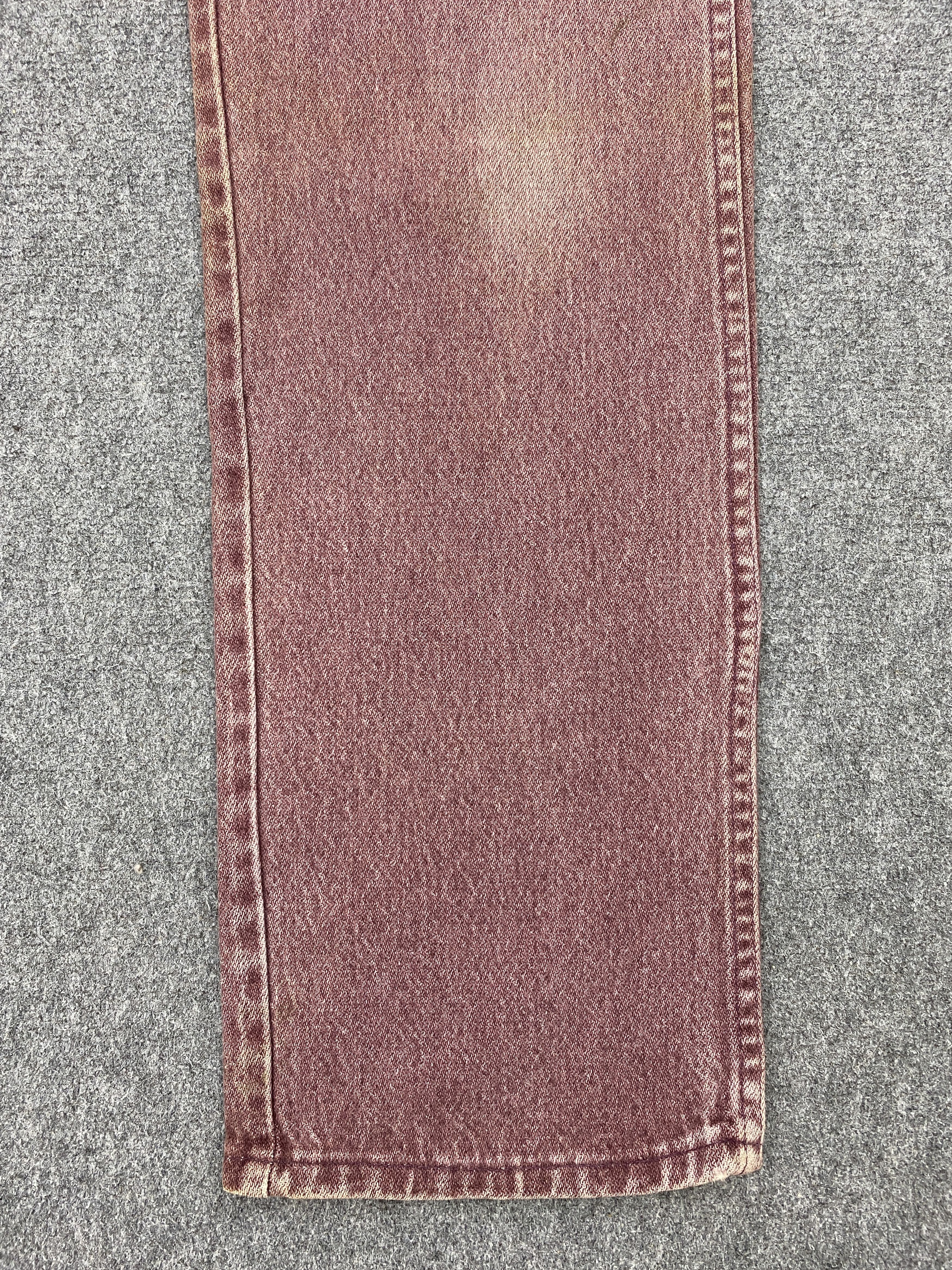 Vintage × Wrangler Vintage Wrangler Maroon Denim Jeans Size US 30 / EU 46 - 9 Thumbnail