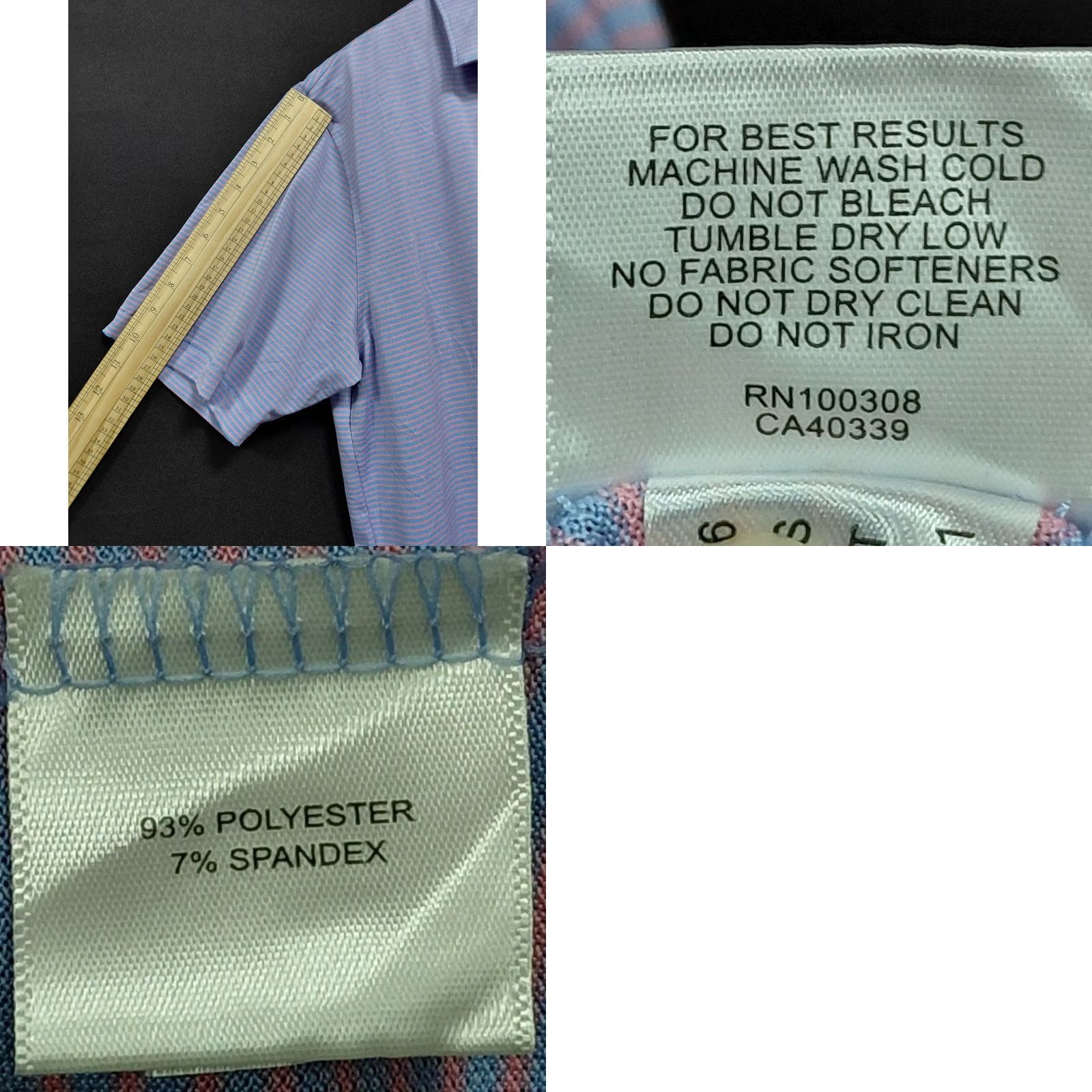 Peter Millar PETER MILLAR Summer Comfort Polo Shirt Purple Solid Knit Short Sleeve Men L Size US L / EU 52-54 / 3 - 8 Thumbnail