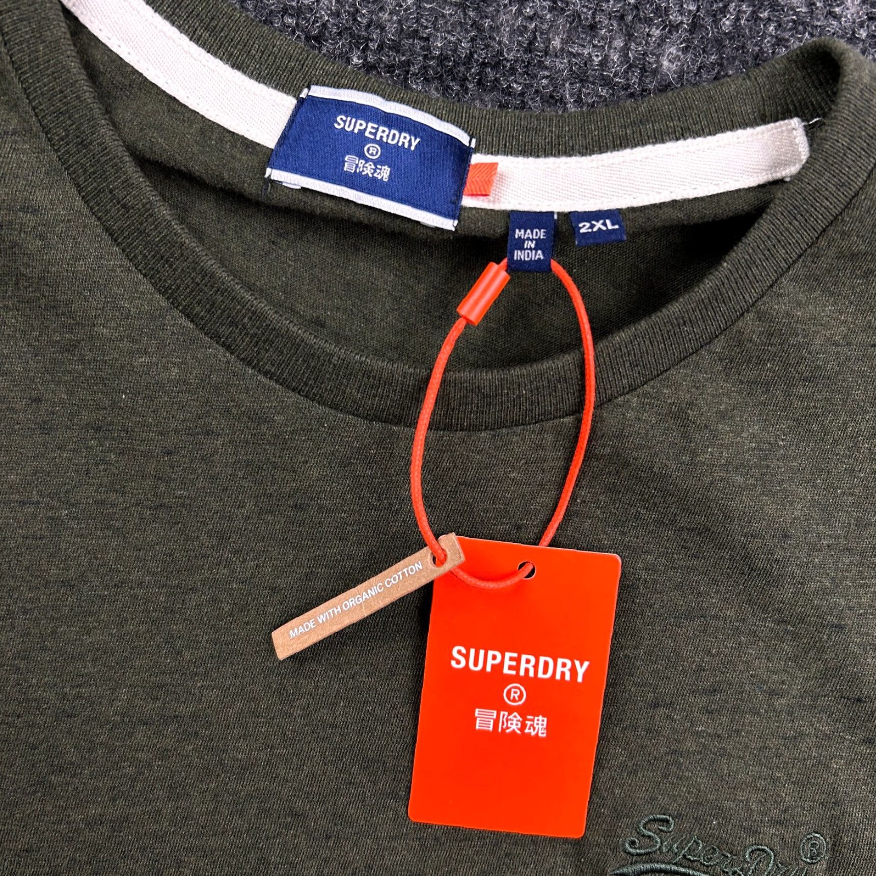 Superdry VINTAGE Superdry Shirt Womens 2XL Green Crew Neck Short Sleeve Cotton Basic Emb NEW FAST SHIP M1010222A Size XXL / US 16-18 / IT 52-54 - 2 Thumbnail