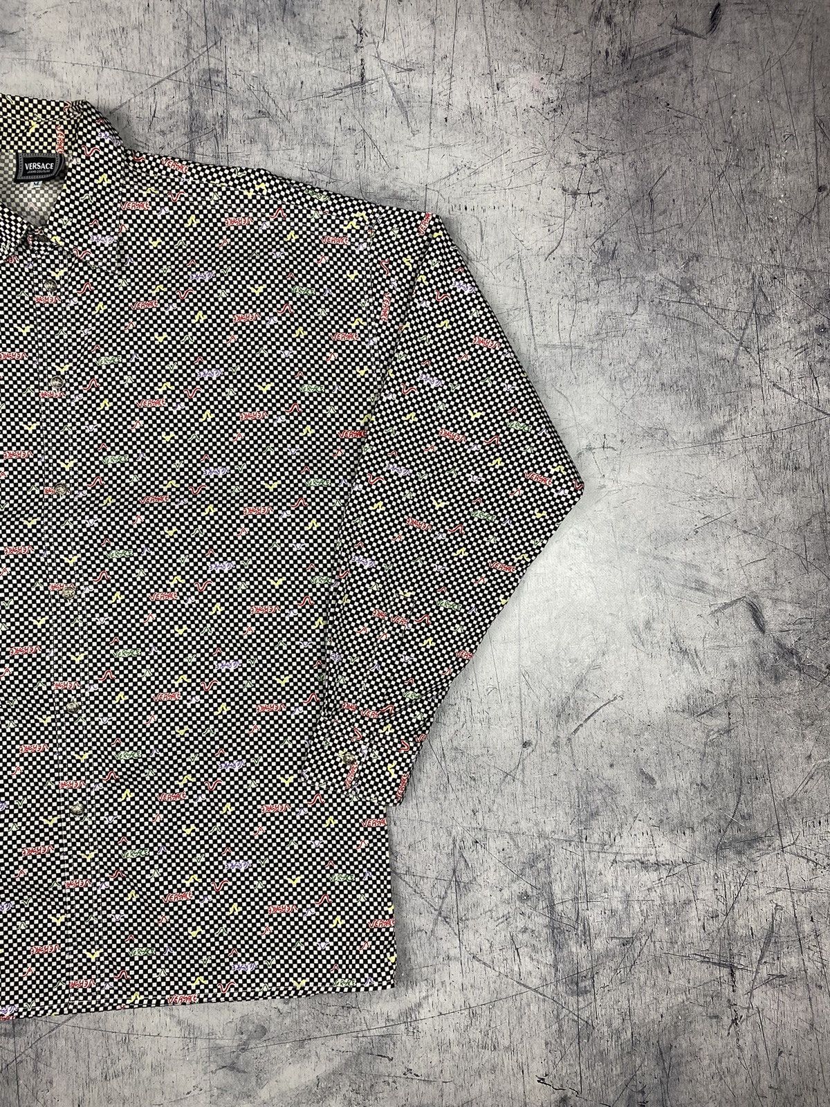 Versace Jeans Couture Versace Jeans Couture Checkerboard Medusa Button Up Shirt Size US M / EU 48-50 / 2 - 11 Thumbnail