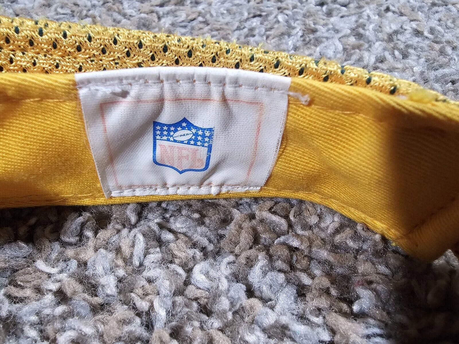 NFL Green Bay Packers Gold yellow mesh Strapback visor hat Size ONE SIZE - 6 Thumbnail