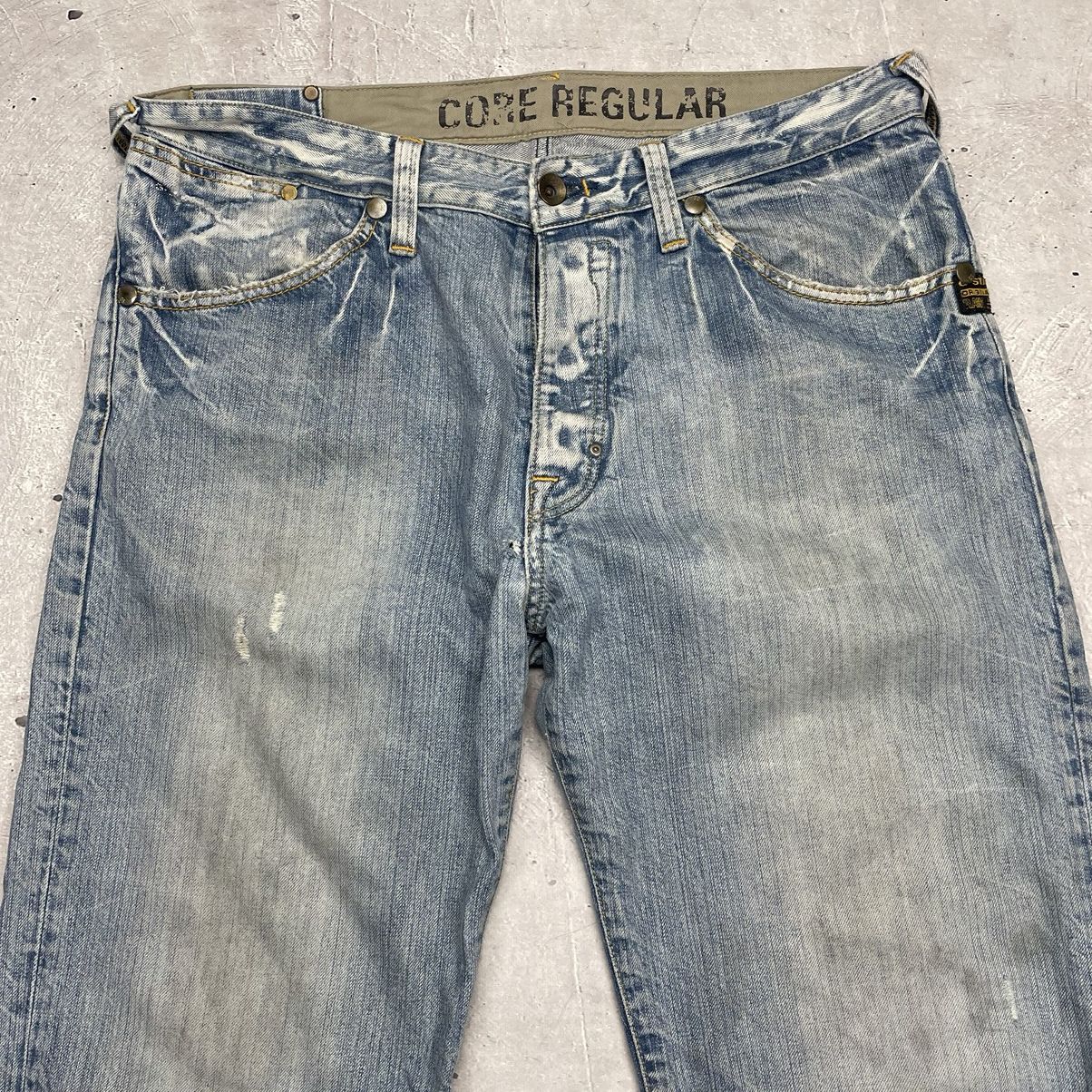 G-Star × Vintage Vintage y2k G-Star raw core regular denim pants Size US 36 / EU 52 - 2 Thumbnail