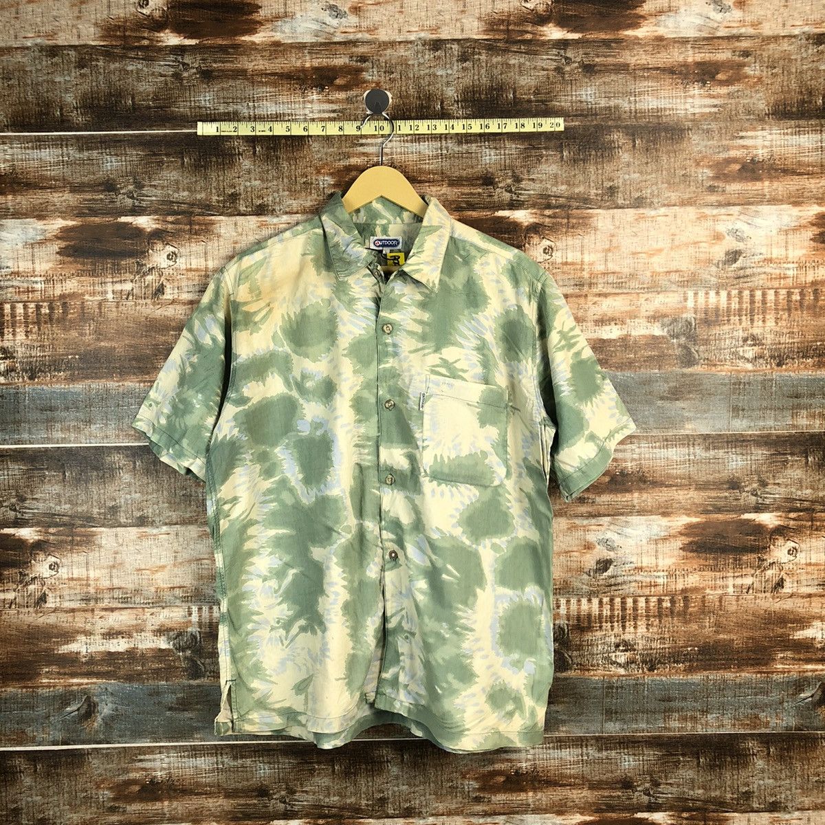Other Outdoor Life Green camo leaf Shirt #A2315 Size US L / EU 52-54 / 3 - 1 Thumbnail