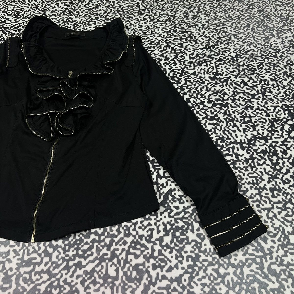 Japanese Brand Vintage Y2K Japanese Zip Asymmetrical Style Blouses Shirt Size M / US 6-8 / IT 42-44 - 12 Thumbnail