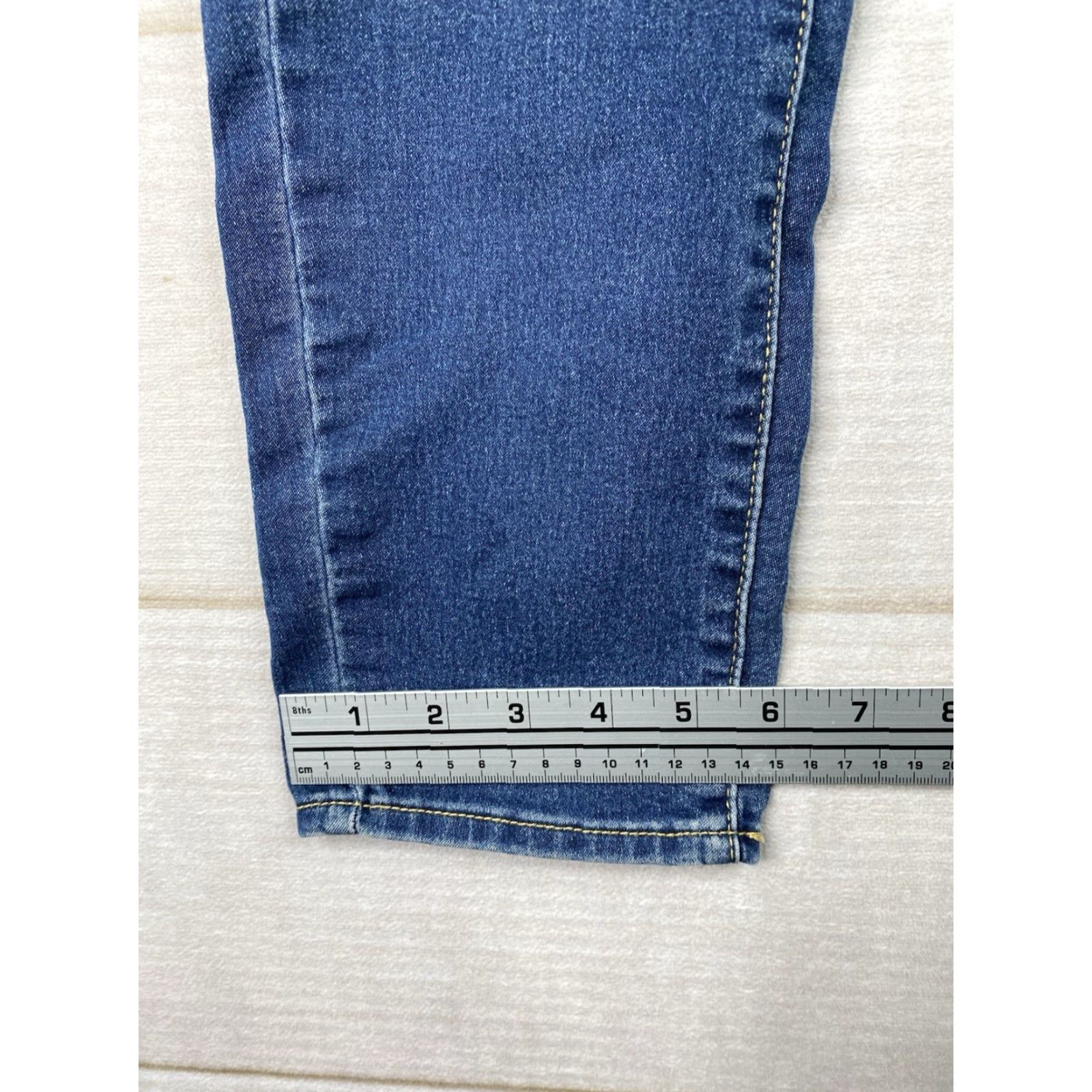 Levi's Levis Signature Jeans Womens 16S Shaping Pull On Super Skinny Stretch Blue Denim Casual Jeans 16 short Womens Levi's Signature Jeans Size 38" / US 16 / IT 52 - 7 Thumbnail