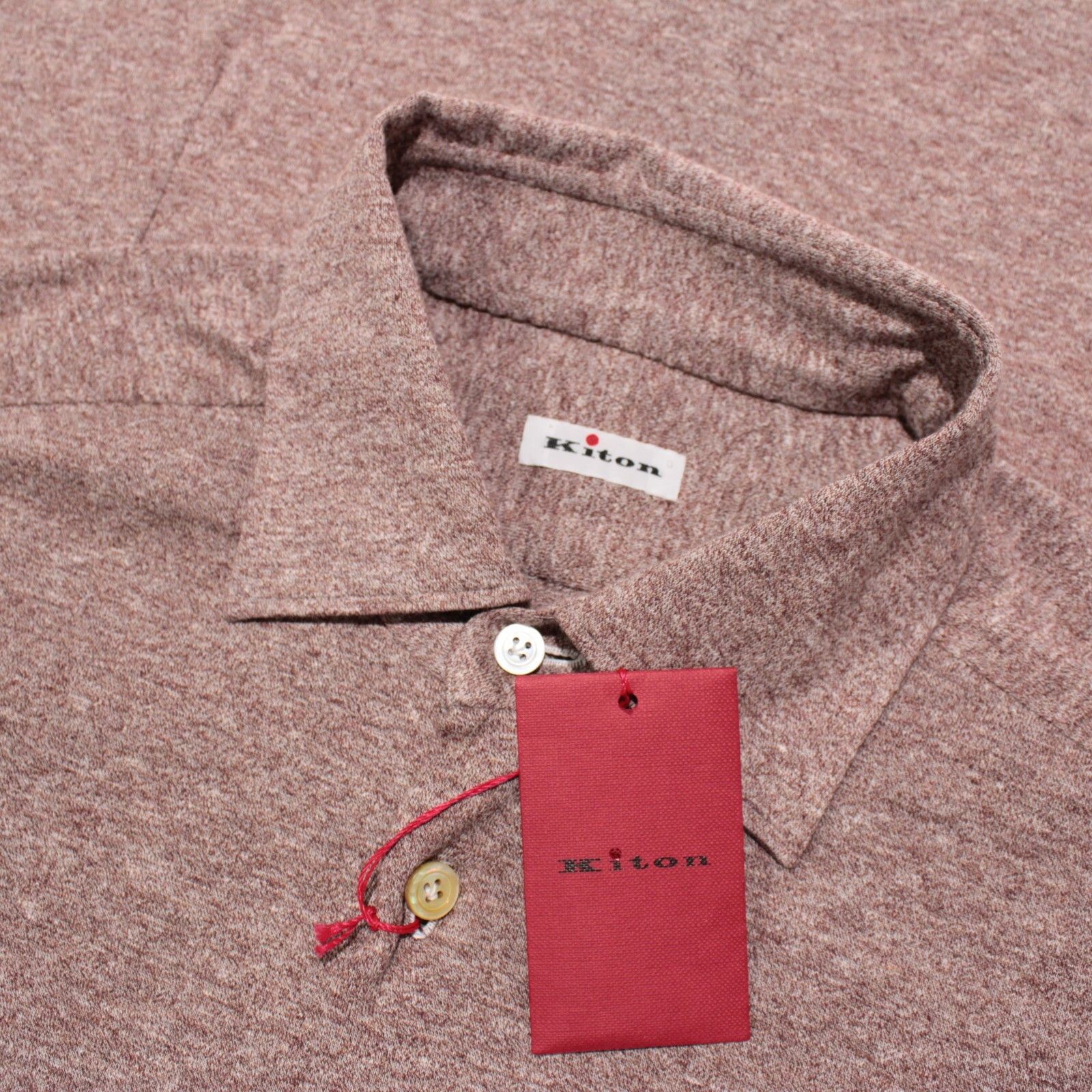 Kiton Kiton New with tags Shirt Size M US In Brown Size US M / EU 48-50 / 2 - 1 Thumbnail