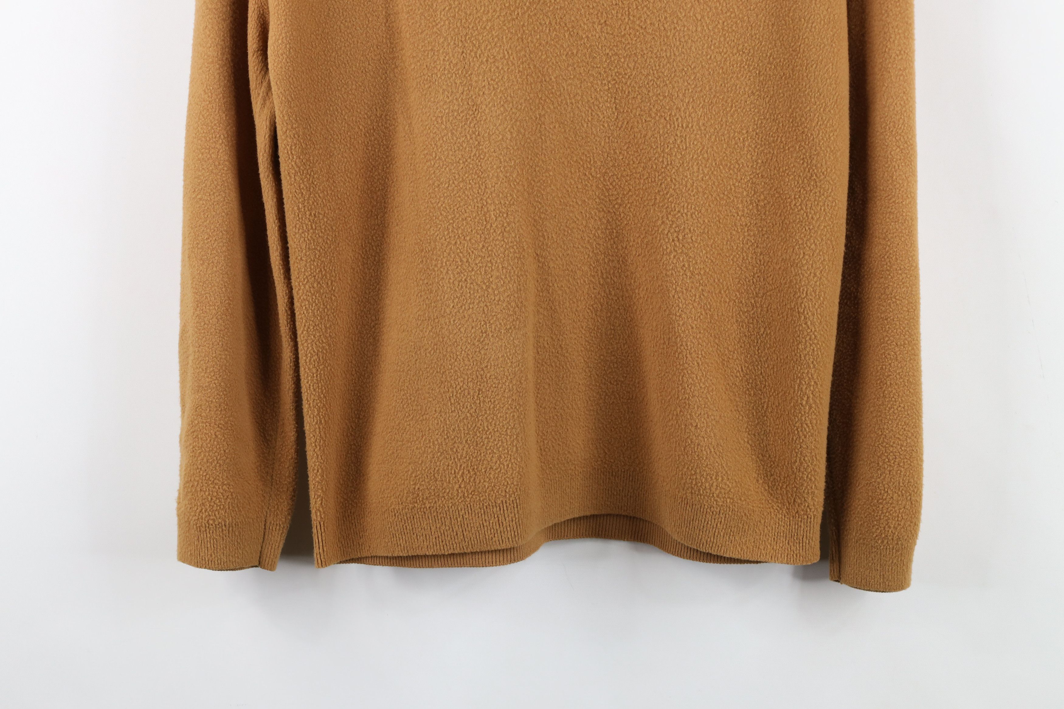 Vintage Vintage 60s Streetwear Velour Fleece V-Neck Sweatshirt Brown Size S / US 4 / IT 40 - 3 Thumbnail