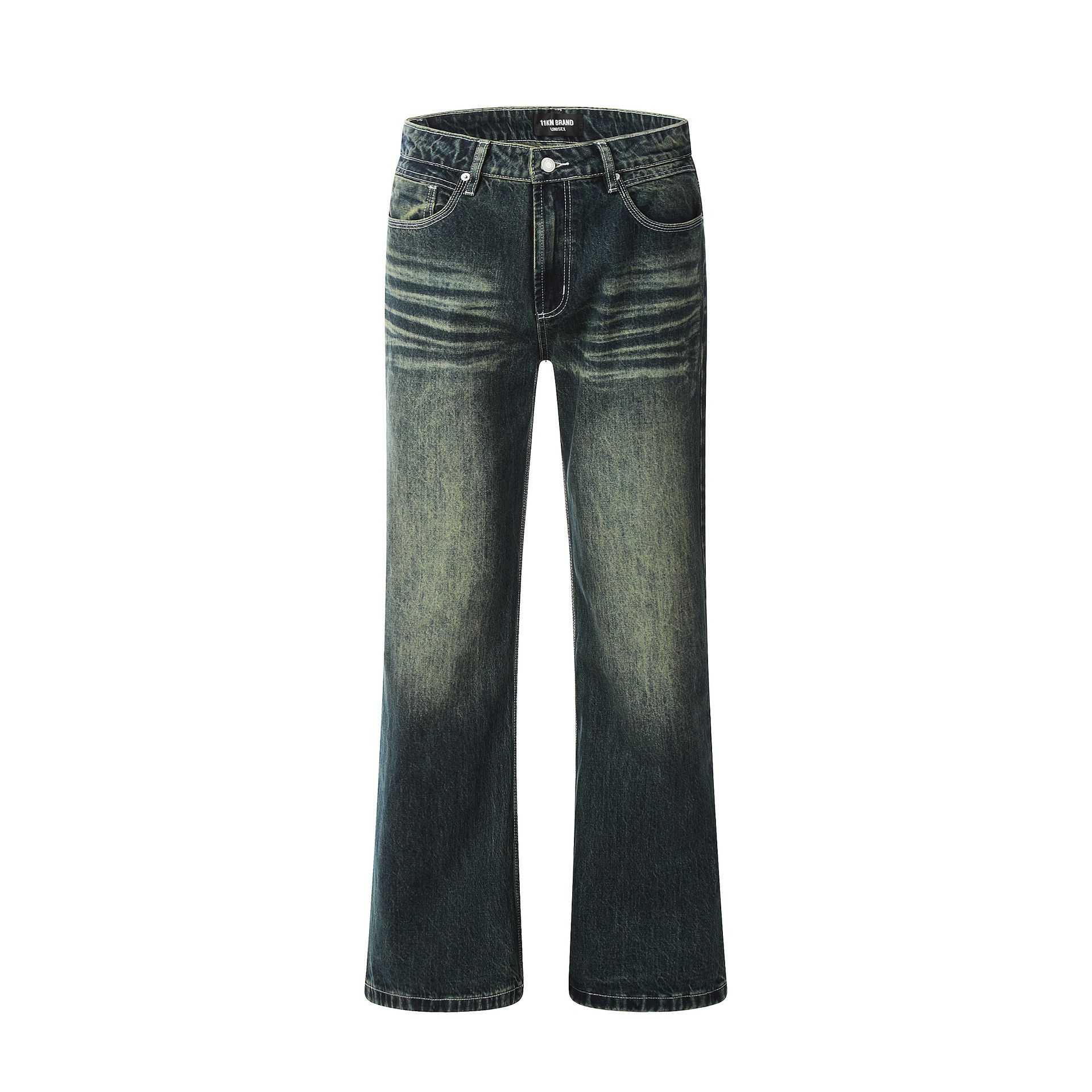 Japanese Brand American retro distressed loose straight bootcut jeans Size US 32 / EU 48 - 1 Thumbnail