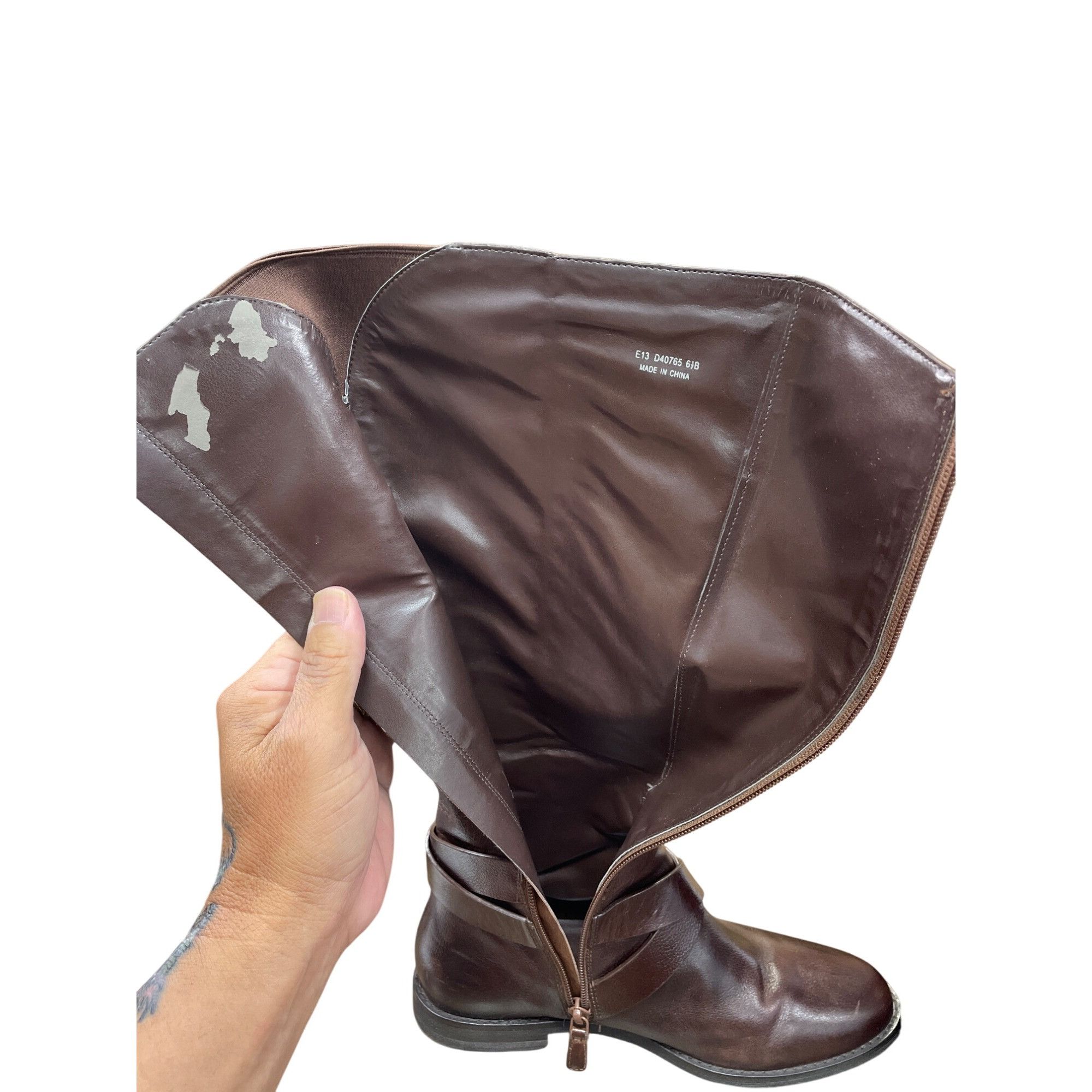 Cole Haan Cole Haan Womens Brown Leather Equestrian Boots Size 6.5B SK Size US 6.5 / IT 36.5 - 8 Thumbnail