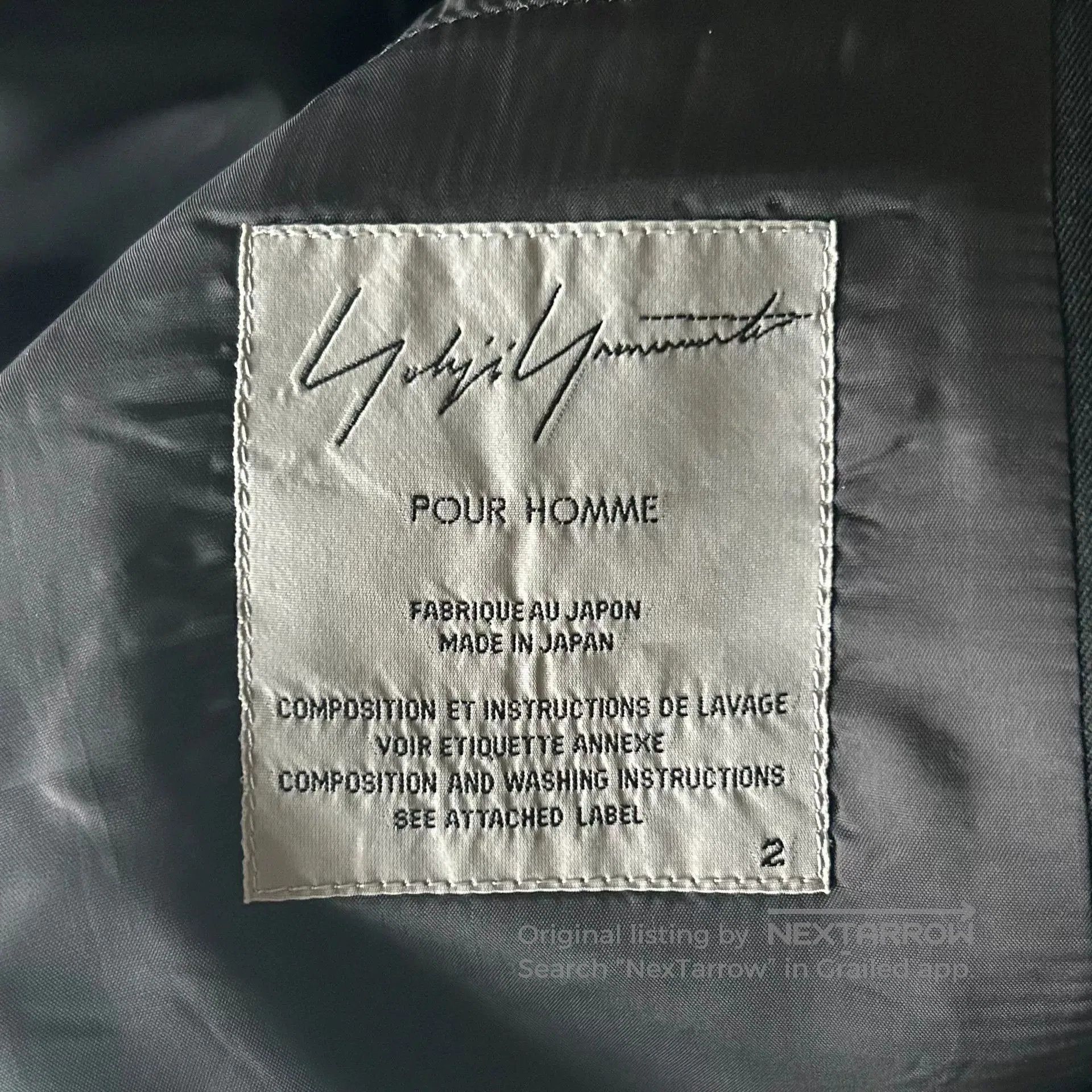 Yohji Yamamoto Yohji Yamamoto Black Wool Suit Jacket. Size US M / EU 48-50 / 2 - 6 Thumbnail