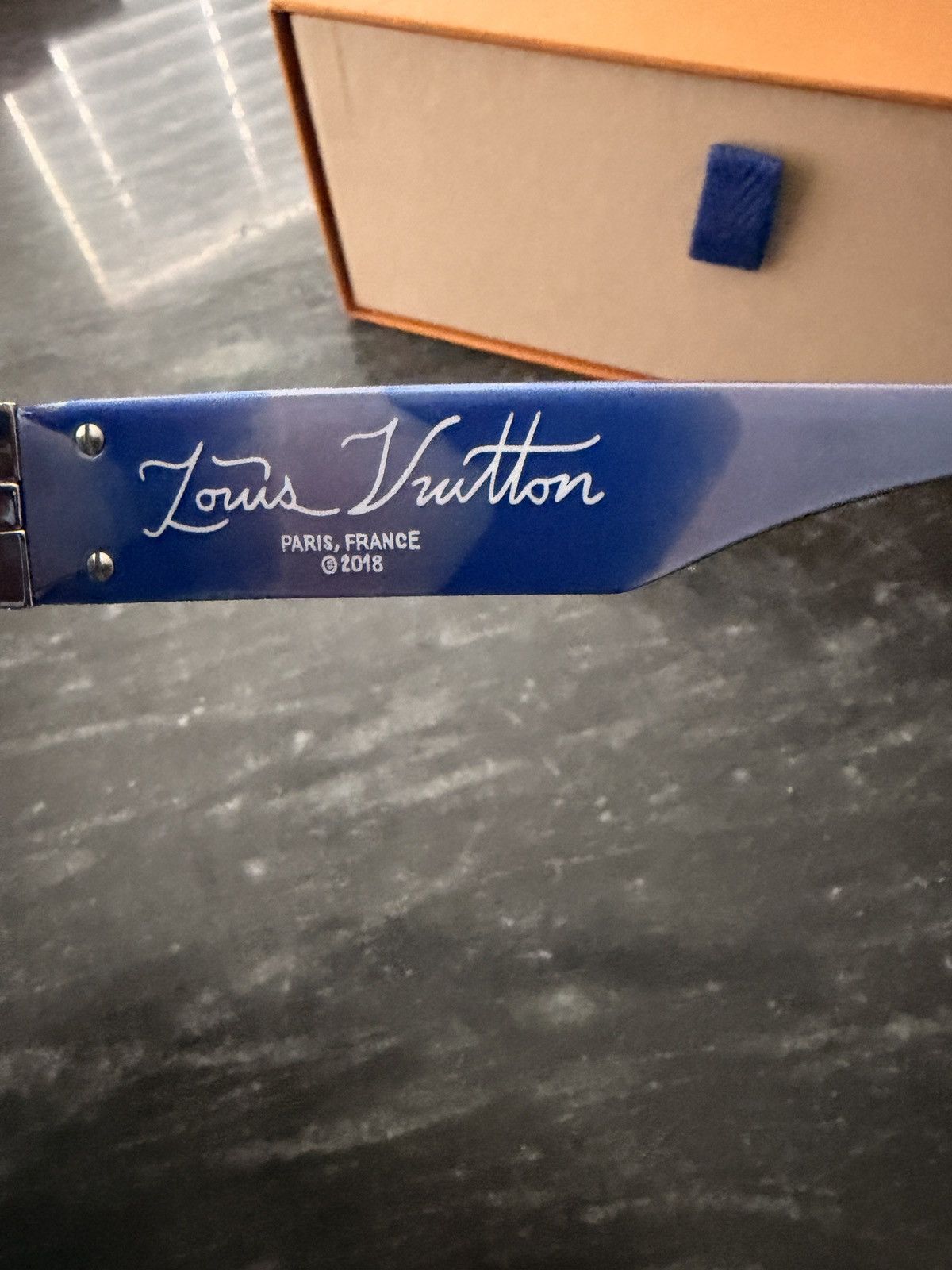 Louis Vuitton Louis Vuitton millionaires sunglasses marble blue E Size ONE SIZE - 7 Thumbnail