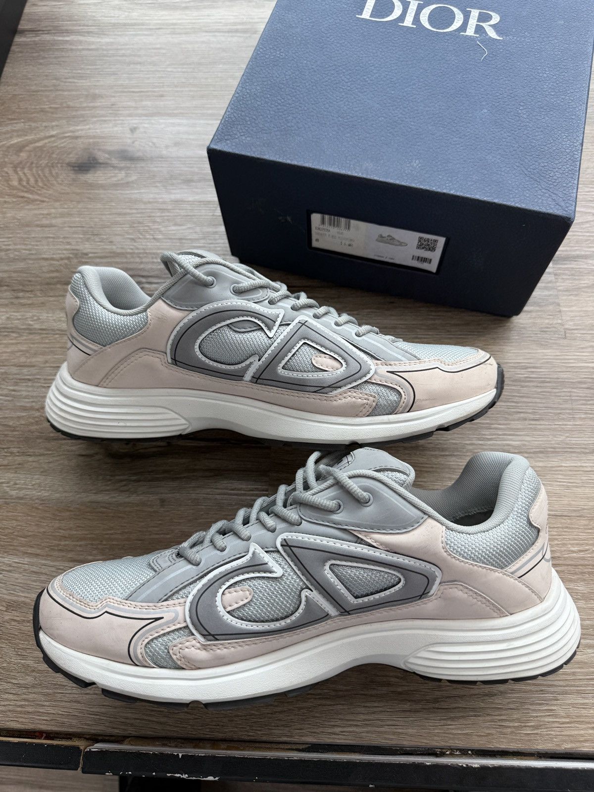 Dior Christian Dior B30 Pink/Grey Runners Size US 12 / EU 45 - 2 Thumbnail