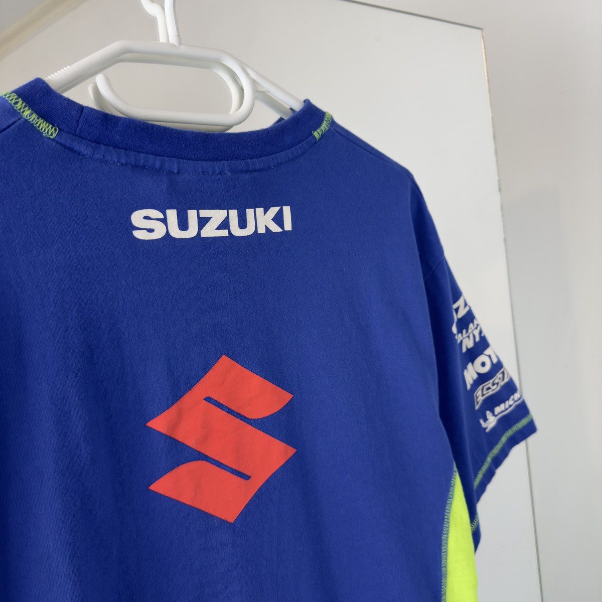 Vintage Suzuki Team Racing T-shirt Vintage Big Print Size US L / EU 52-54 / 3 - 7 Thumbnail