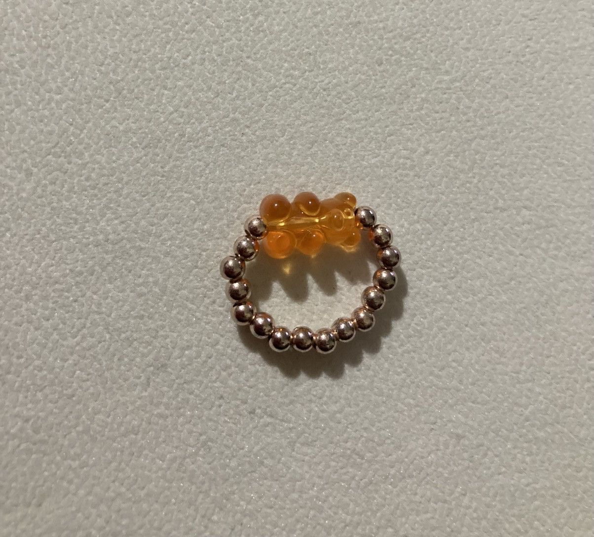 Other Orange gummie bear and gold coloured ring Size ONE SIZE - 1 Preview