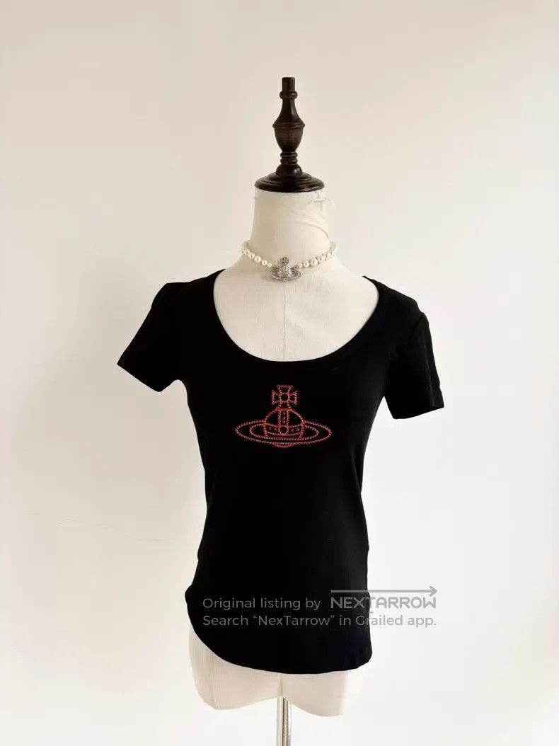 Vivienne Westwood Vivienne Westwood Vintage Black Large Saturn Short Sleeve Size M / US 6-8 / IT 42-44 - 2 Thumbnail