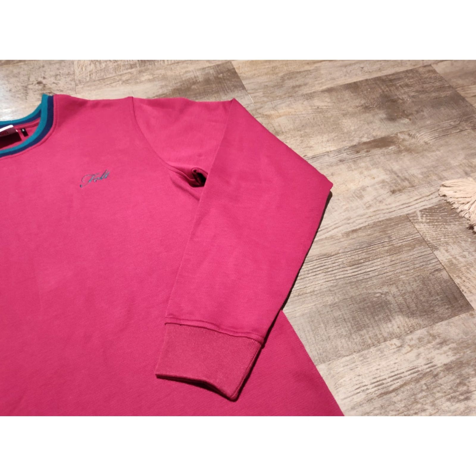 FELT FELT For Every Living Thing Pique Knit Long Sleeve Shirt Mens M Pink EUC Size US M / EU 48-50 / 2 - 2 Thumbnail