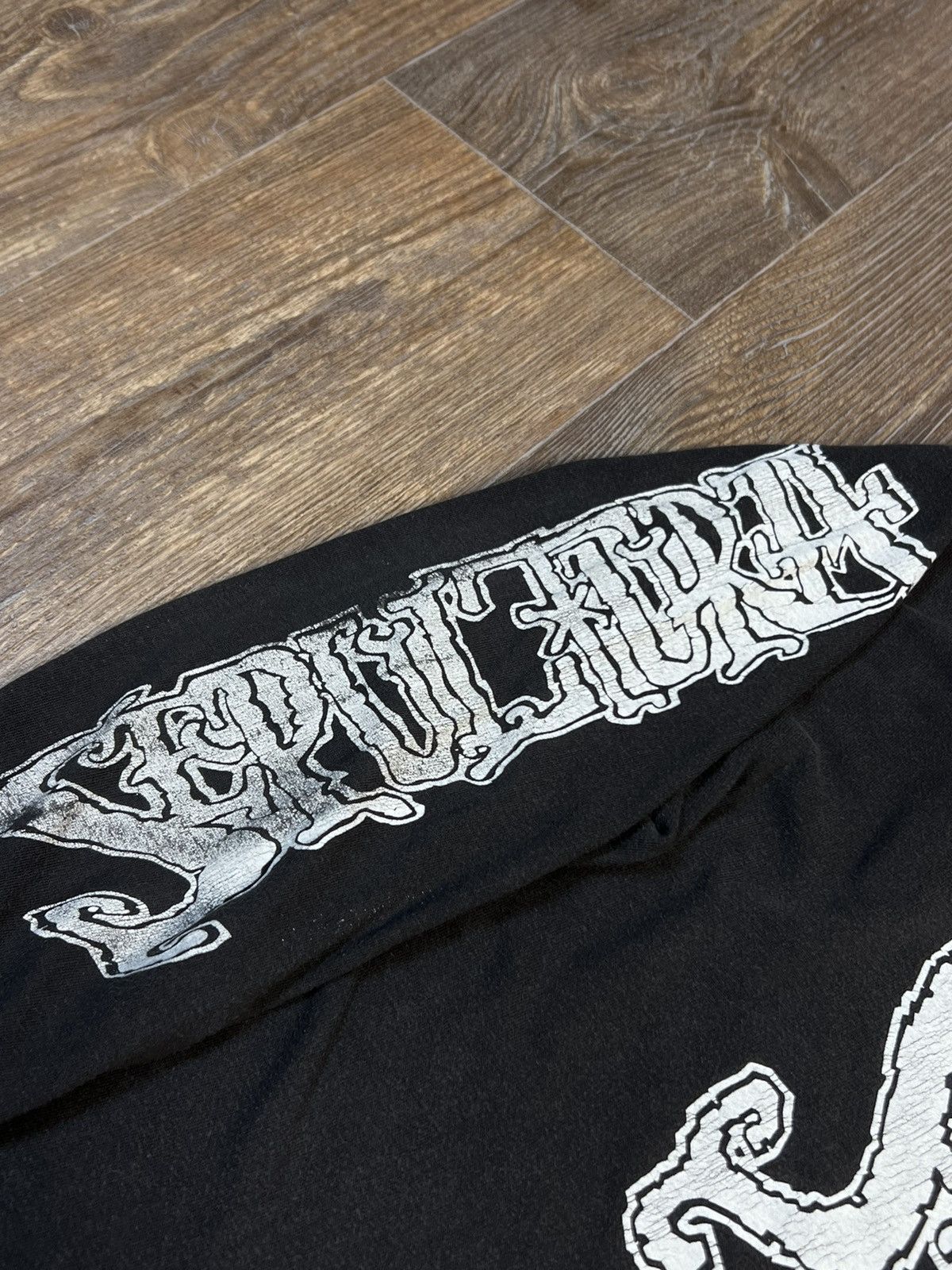 Band Tees 1992 Vintage Sepultura Bestial Devastation Long Sleeve Shirt Size US XL / EU 56 / 4 - 12 Thumbnail