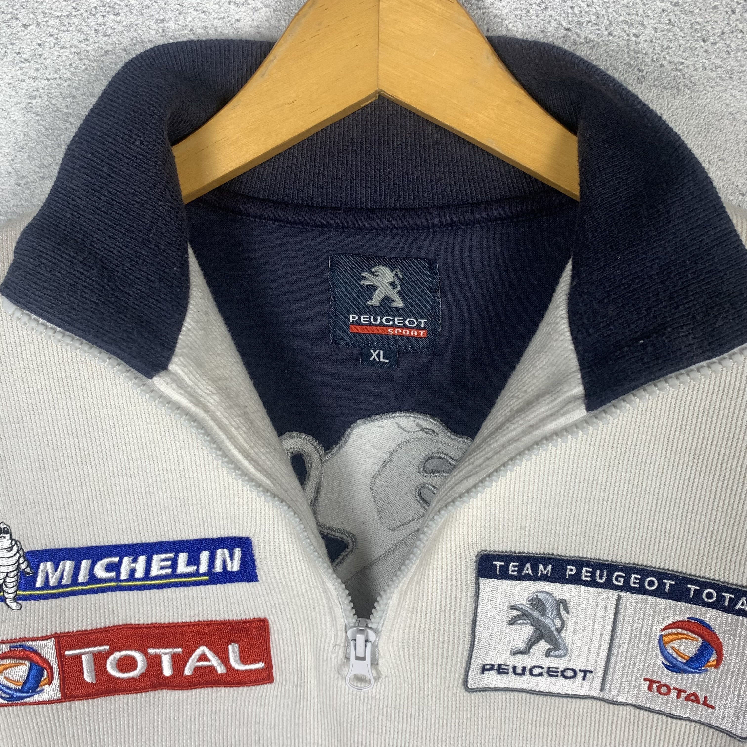Formula 1 Team Peugeot Total Halfzip Sweatshirt Racing F1 Size US XL / EU 56 / 4 - 7 Thumbnail