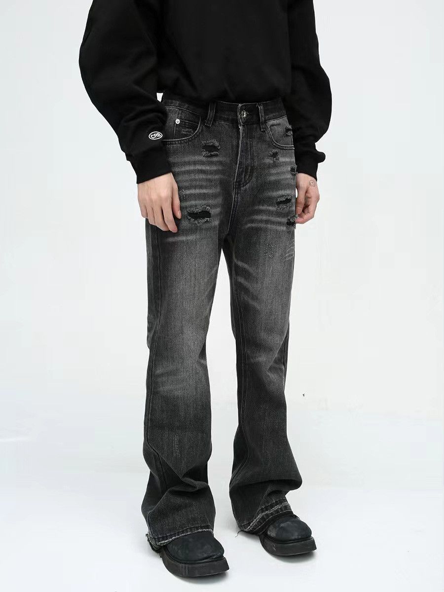 Japanese Brand × Vintage Black High Street Vintage Loose Fit Jeans Size US 33 - 1 Thumbnail