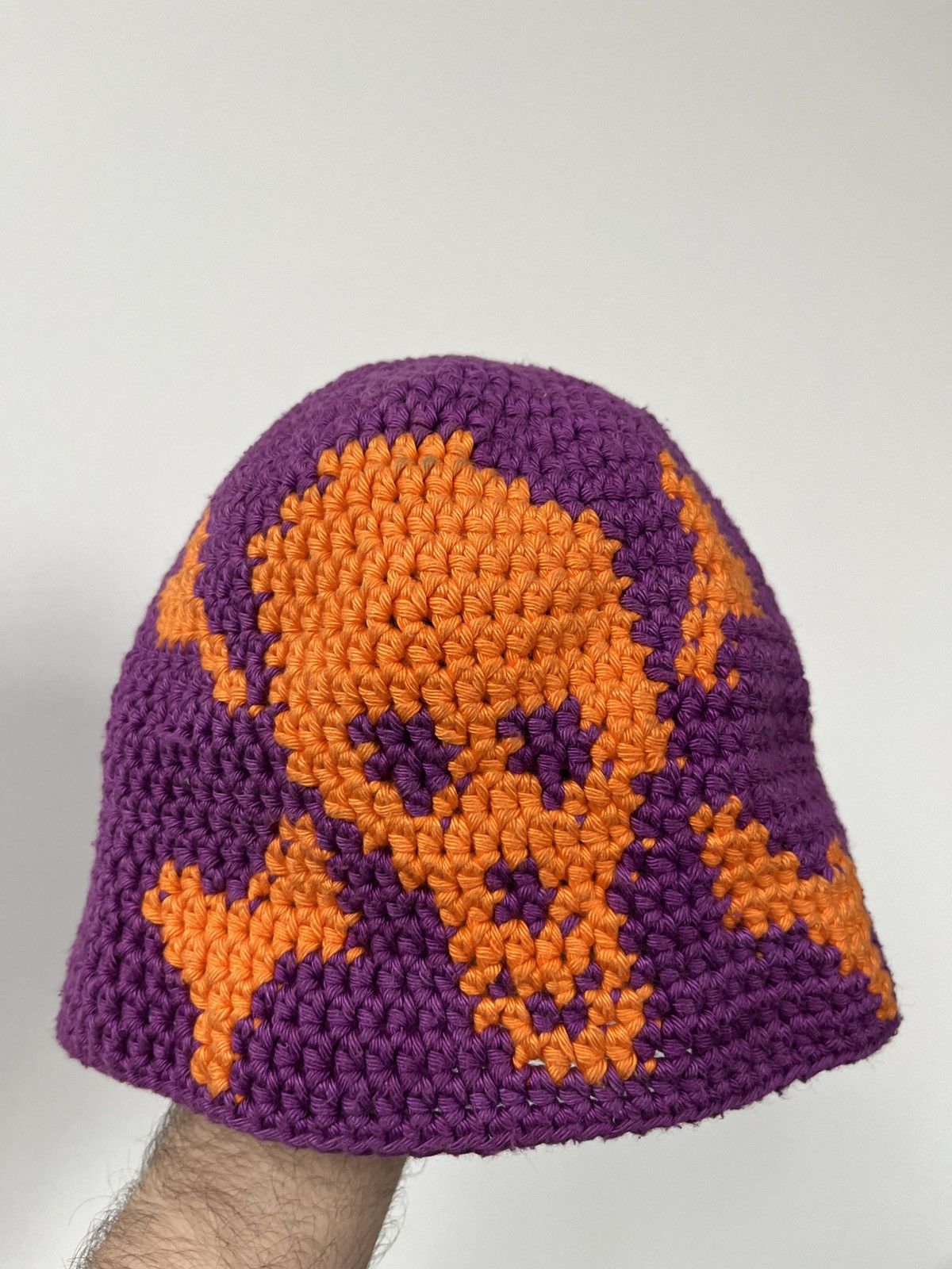Handmade ☠️ y2k Crochet Knitted Skull Hat Oakley Stussy Style Size ONE SIZE - 4 Thumbnail