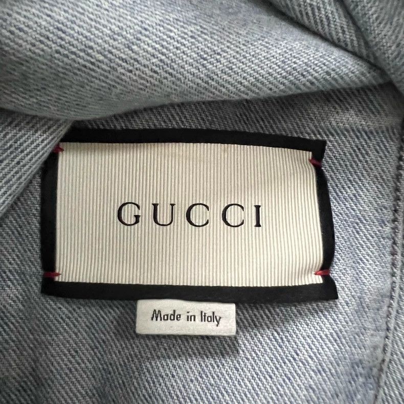 Gucci Gucci Leopard graffiti full-print denim jacket Size US M / EU 48-50 / 2 - 4 Thumbnail