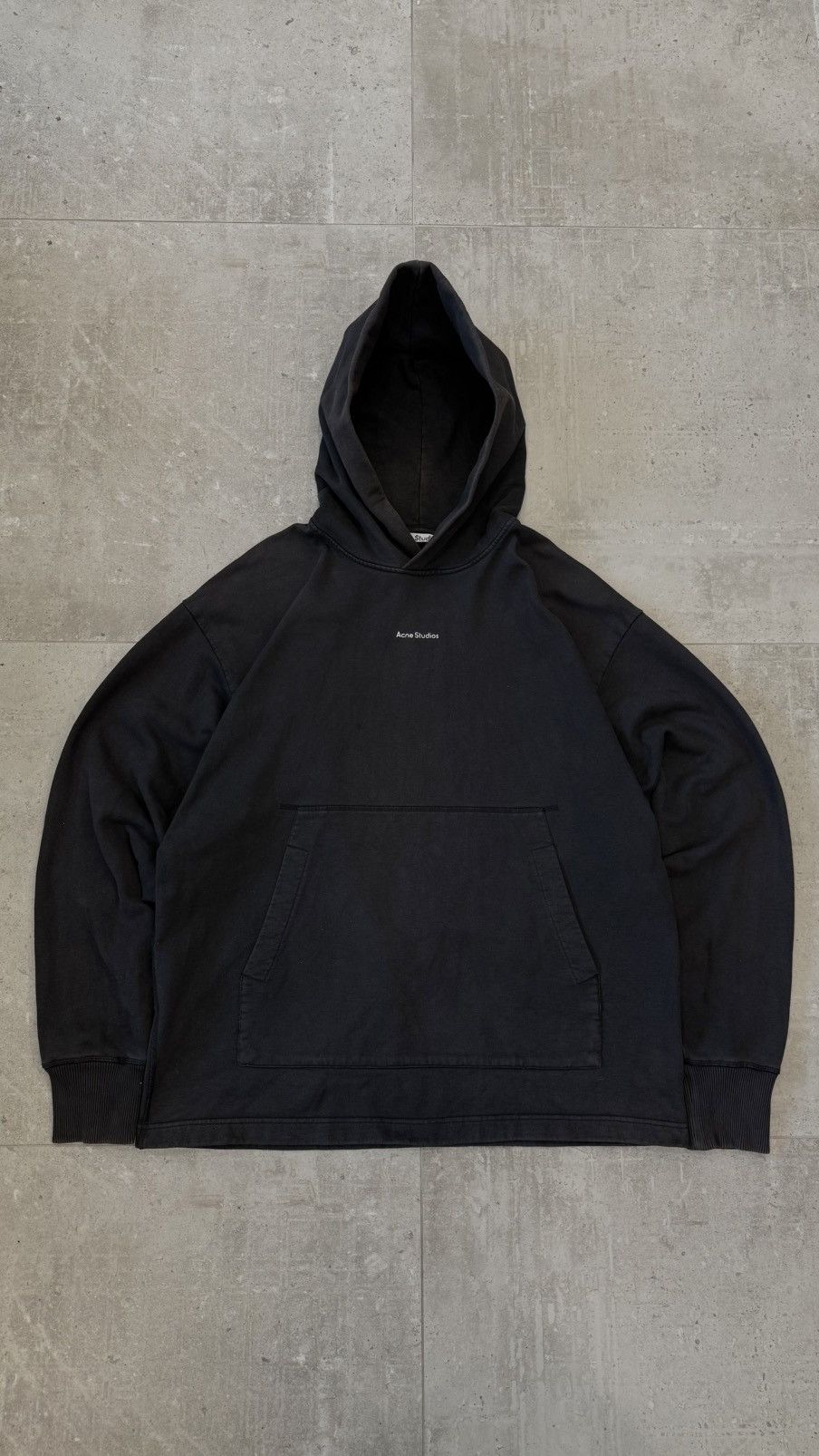 Acne Studios Acne Studios Grey Logo Hoodie Size US S / EU 44-46 / 1 - 1 Thumbnail