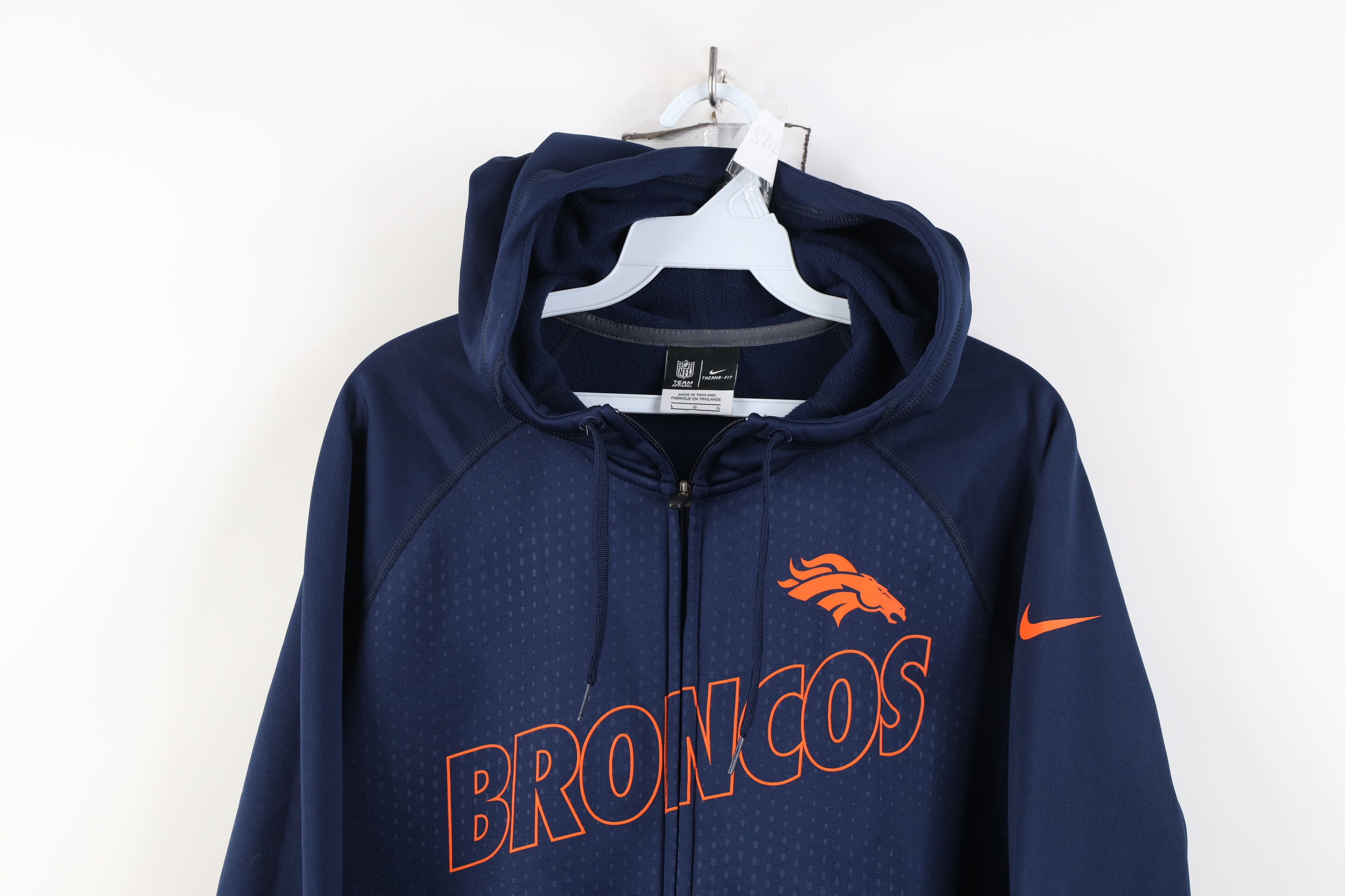 Nike Nike NFL Denver Broncos Football Full Zip Hoodie Sweatshirt Size US L / EU 52-54 / 3 - 2 Thumbnail