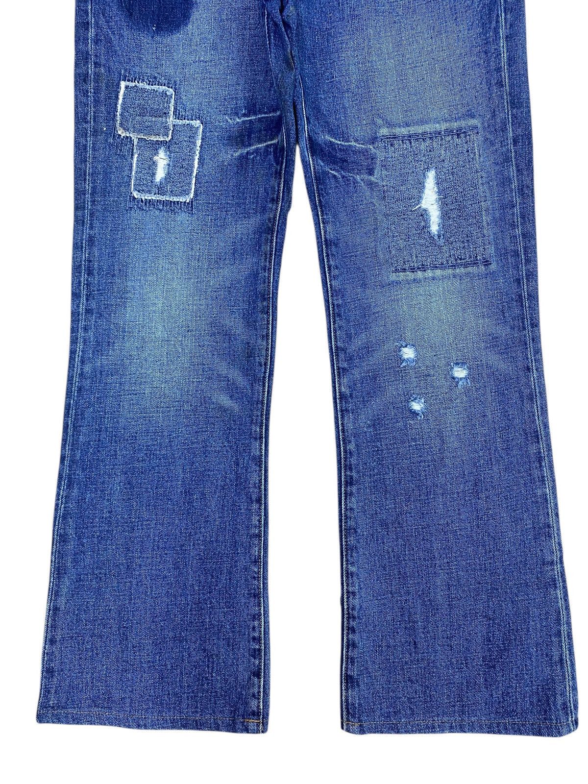 Gap Gap Faded Ripped Patchwork Style Bootcut Jeans Size US 30 / EU 46 - 9 Thumbnail