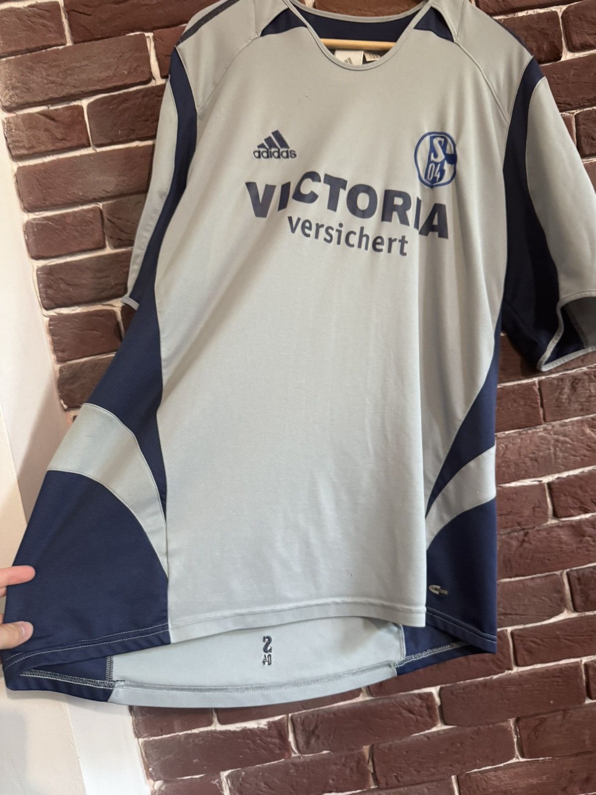Adidas × Vintage SCHALKE 2005 away FOOTBALL Soccer Jersey ADIDAS Vintage Y2k Size US XL / EU 56 / 4 - 7 Thumbnail