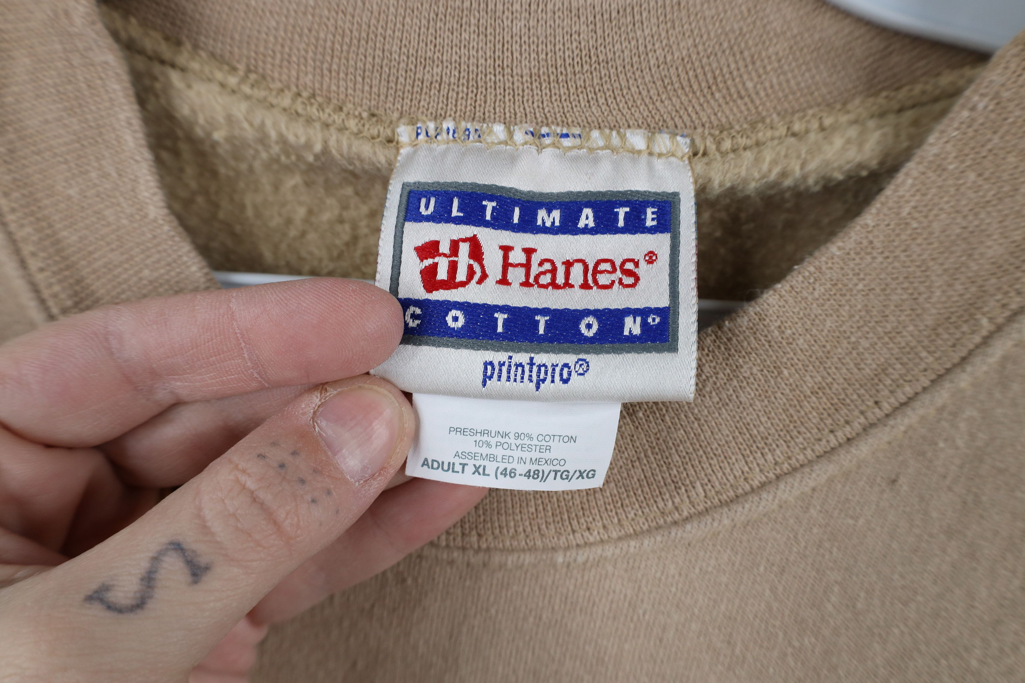 Vintage Vintage 90s Ohio Narco Officer Crewneck Sweatshirt Beige Size US XL / EU 56 / 4 - 6 Thumbnail