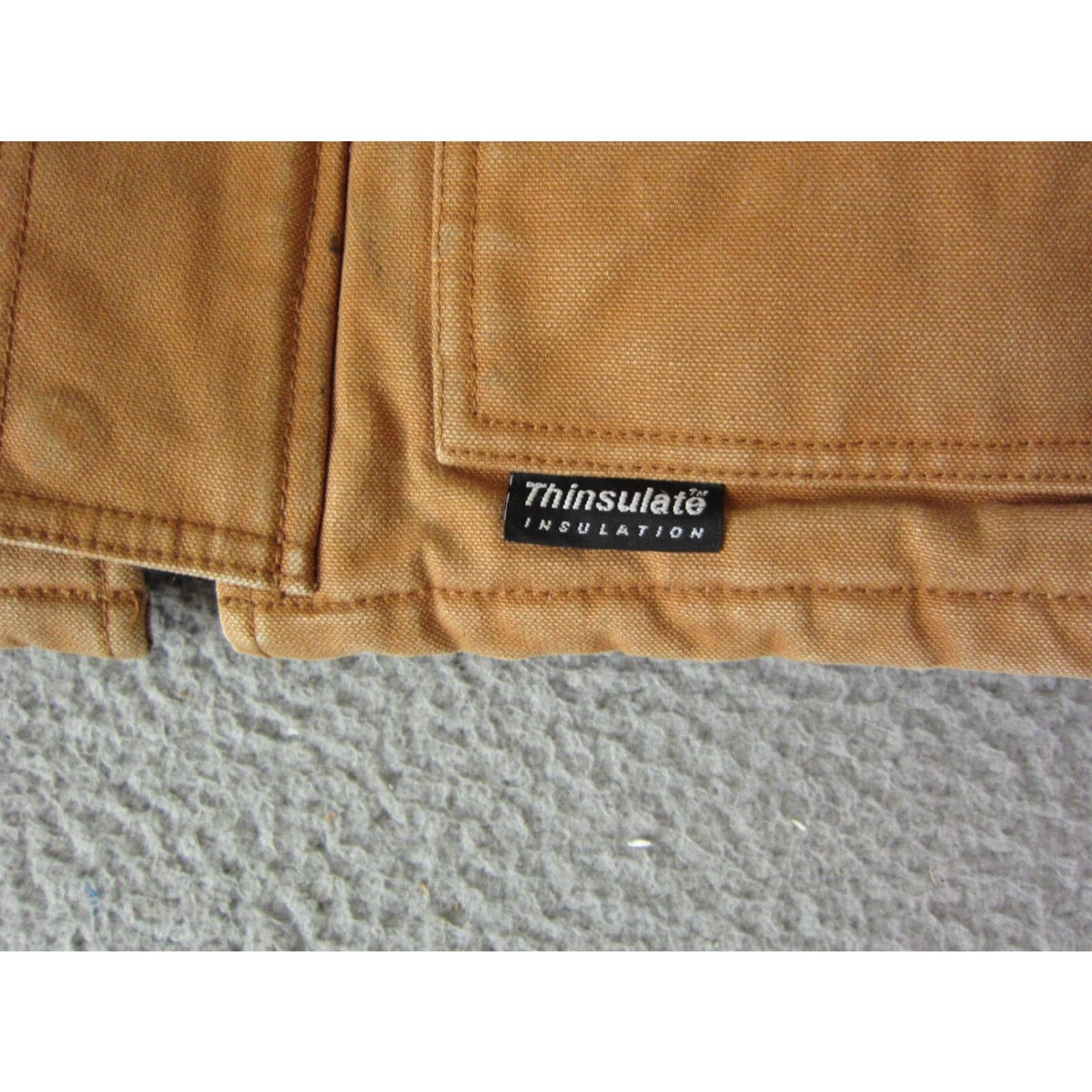 Vintage VINTAGE Work N Sport Jacket Mens XLT Brown Canvas Bomber Zip Logo 90s Workwear Mens XLT Brown Logo Jacket Size US XL / EU 56 / 4 - 3 Thumbnail