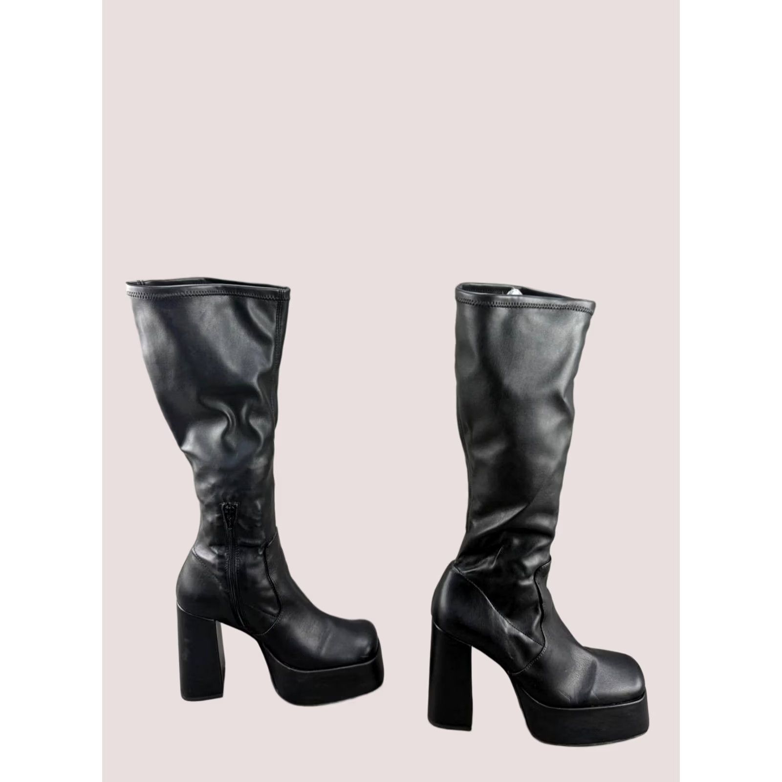Undercover × Vintage VINTAGE OPIUM LEATHER PLATFORM PUNK