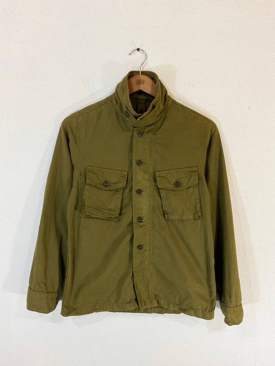 image of Avant Garde x Omnigod Jacket Green Army Military Style Universal Zipper in Army Green (Size Medium)