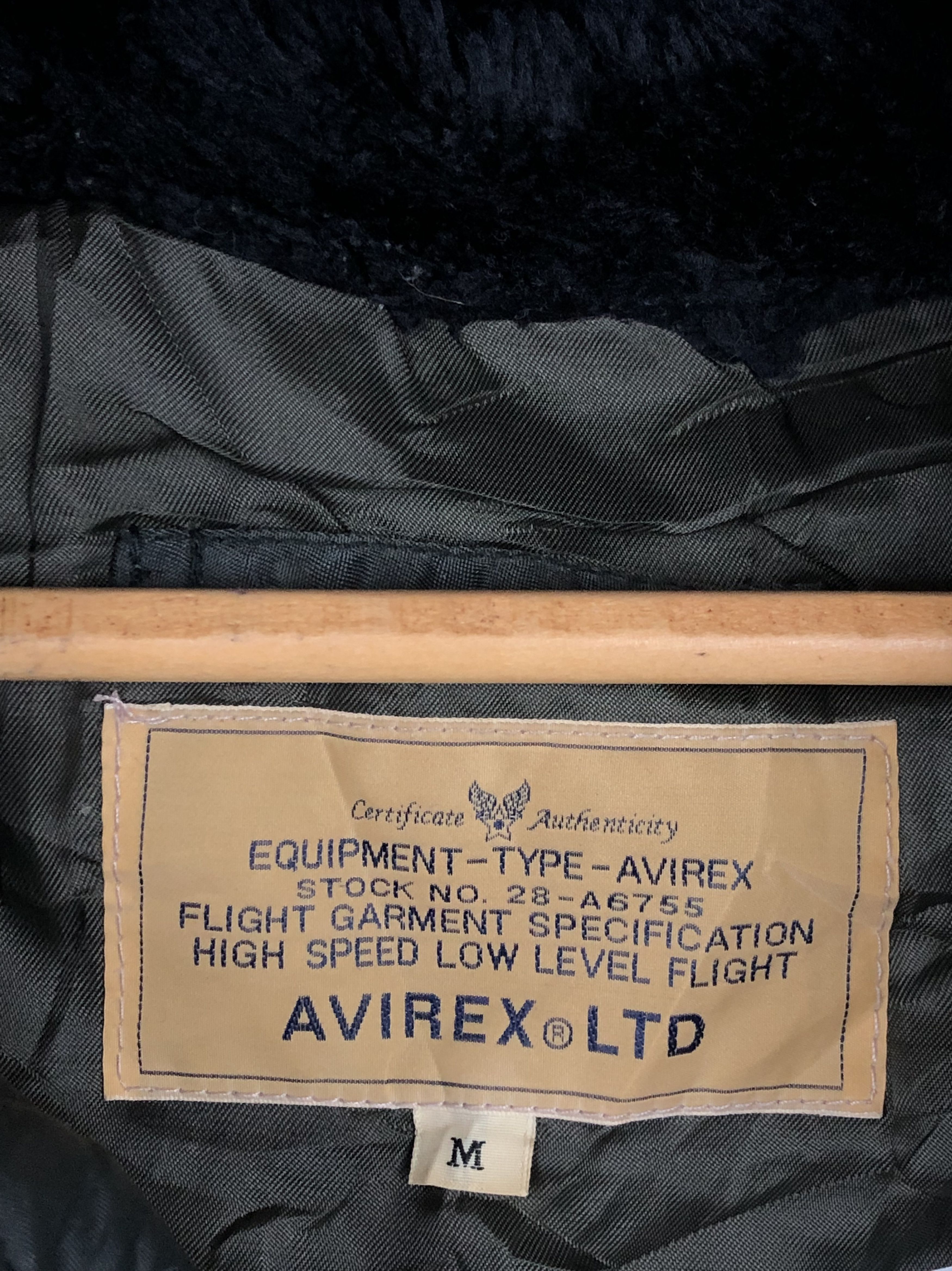 Avirex Vintage 90s Avirex Military Hoodie Sherpa Bomber Jacket Size US M / EU 48-50 / 2 - 5 Thumbnail